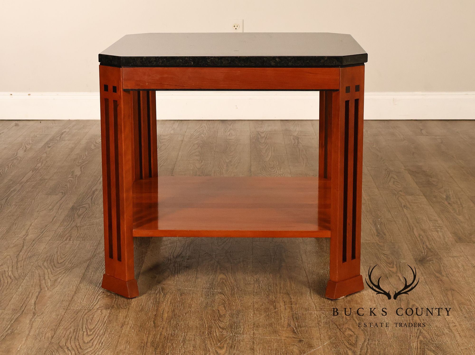 Stickley 21st Century Collection Granite Top Cherry End Table