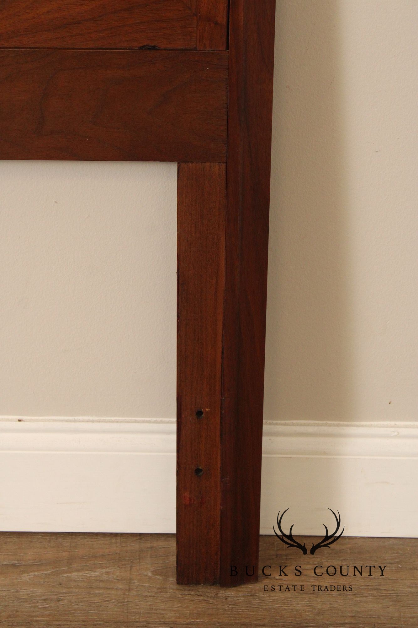 Mid Century Modern Walnut Diamond Front Twin Headboard
