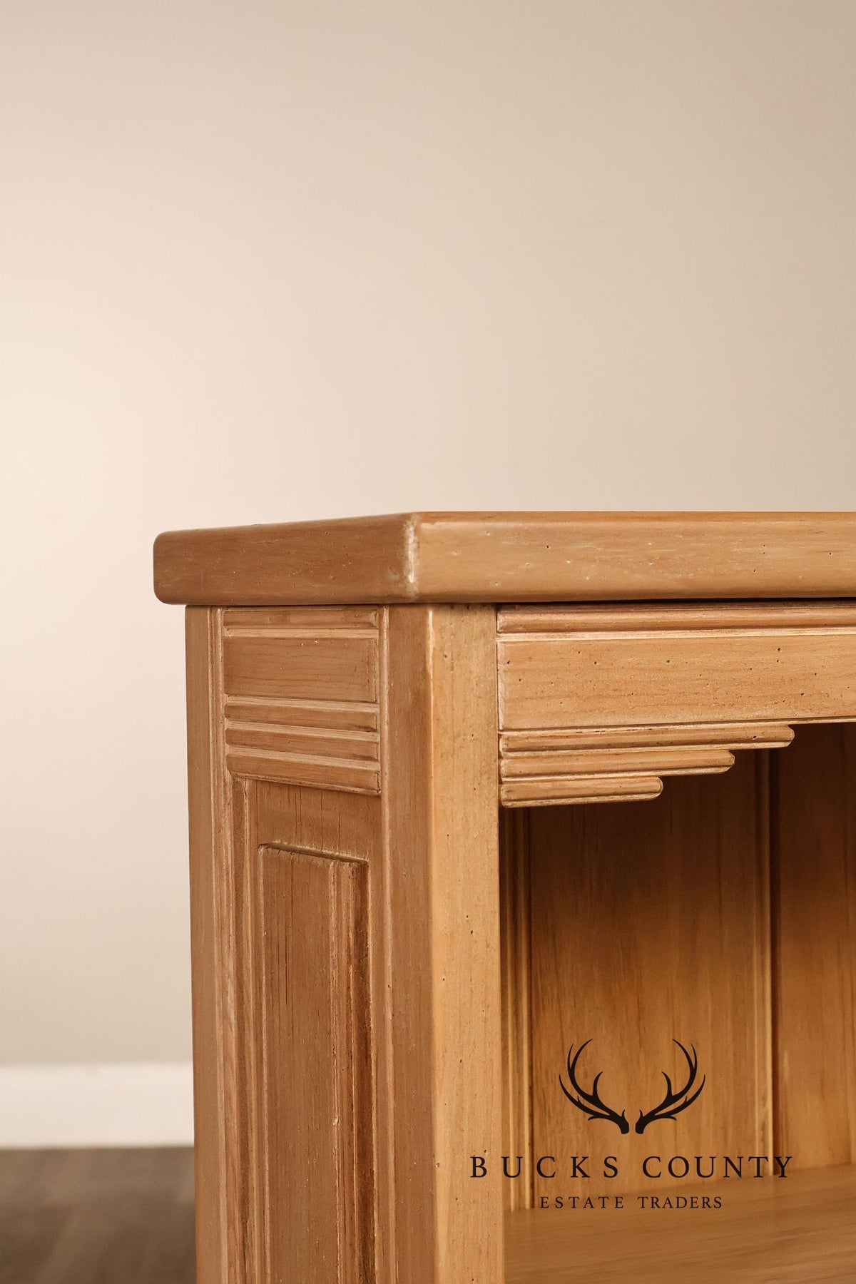 Rancho Monterey Style Oak Open Four Shelf Bookcase