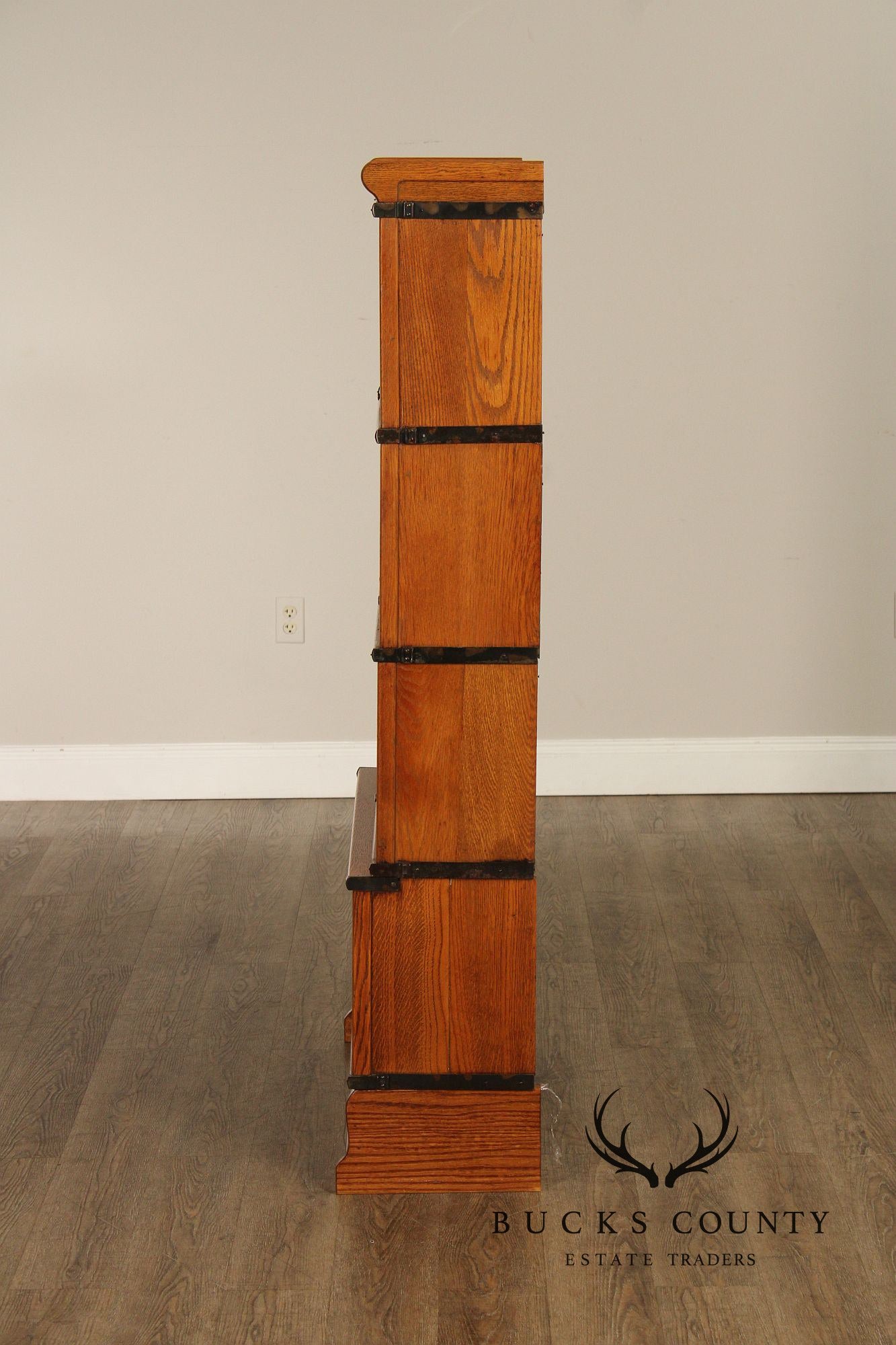 Globe Wernicke Antique Oak Four-Section Barrister Bookcase