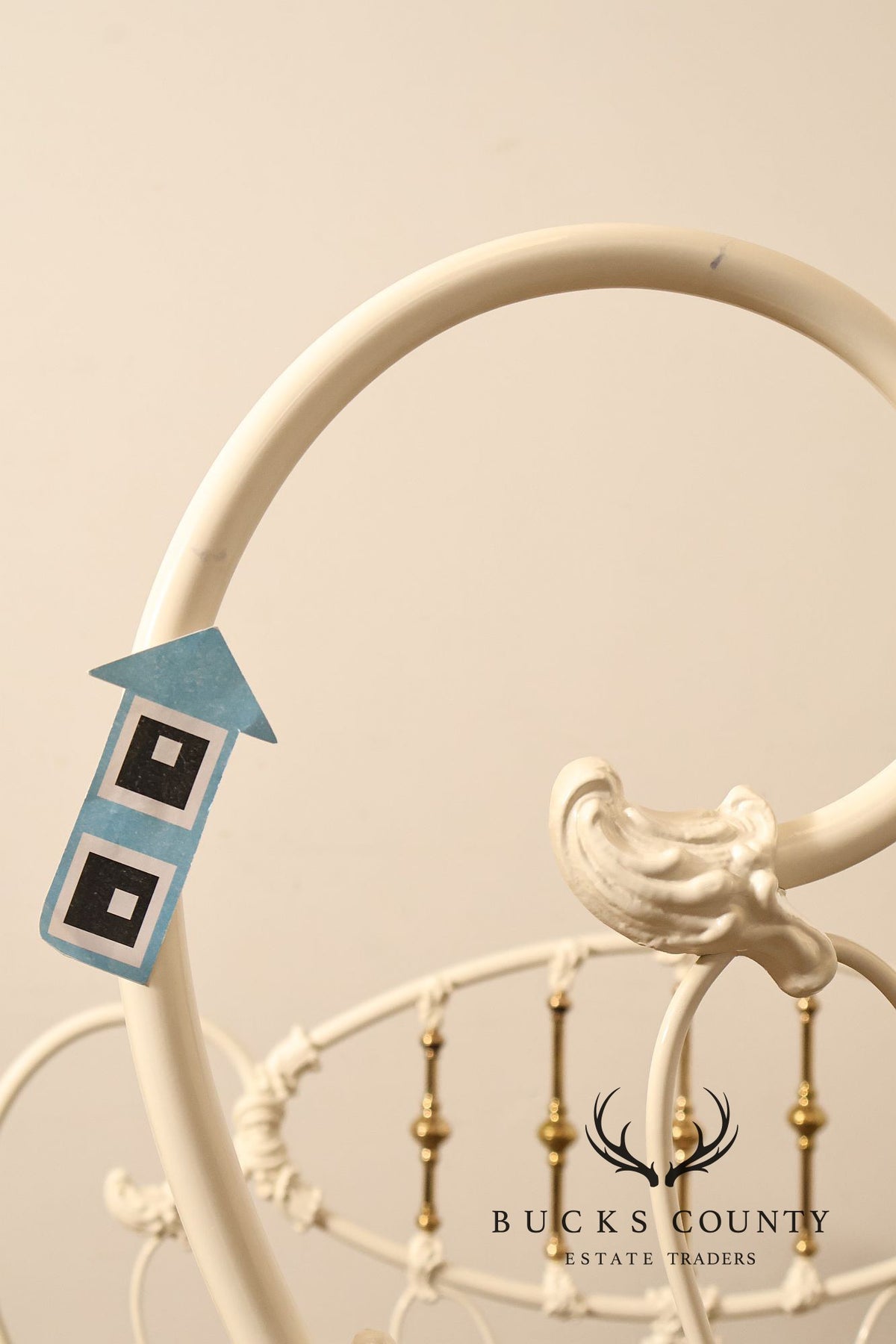 Elliott’s Designs, Inc. Wrought Iron and Brass Queen Bed