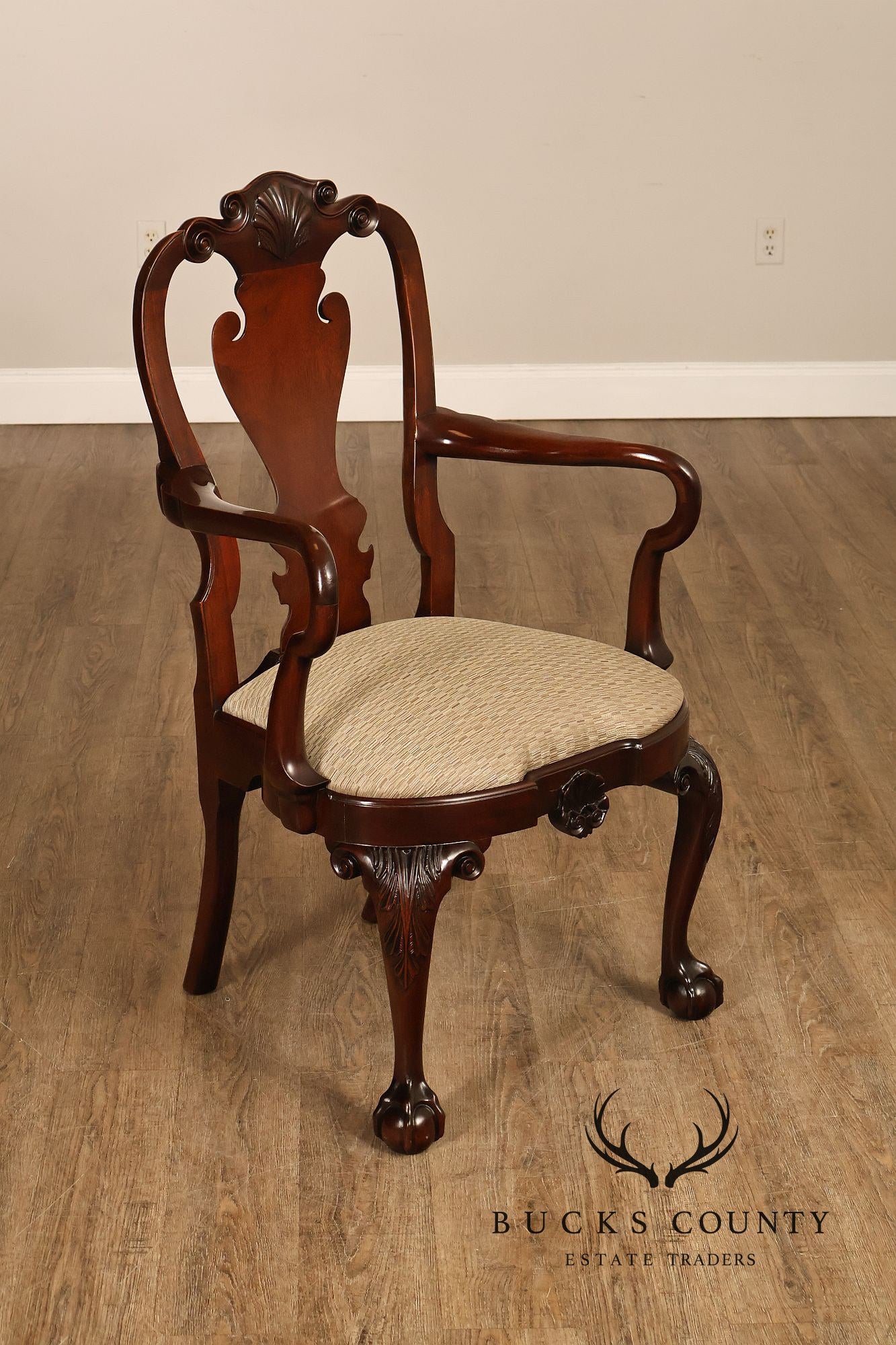Kindel Winterthur Collection Pair of Mahogany Armchairs