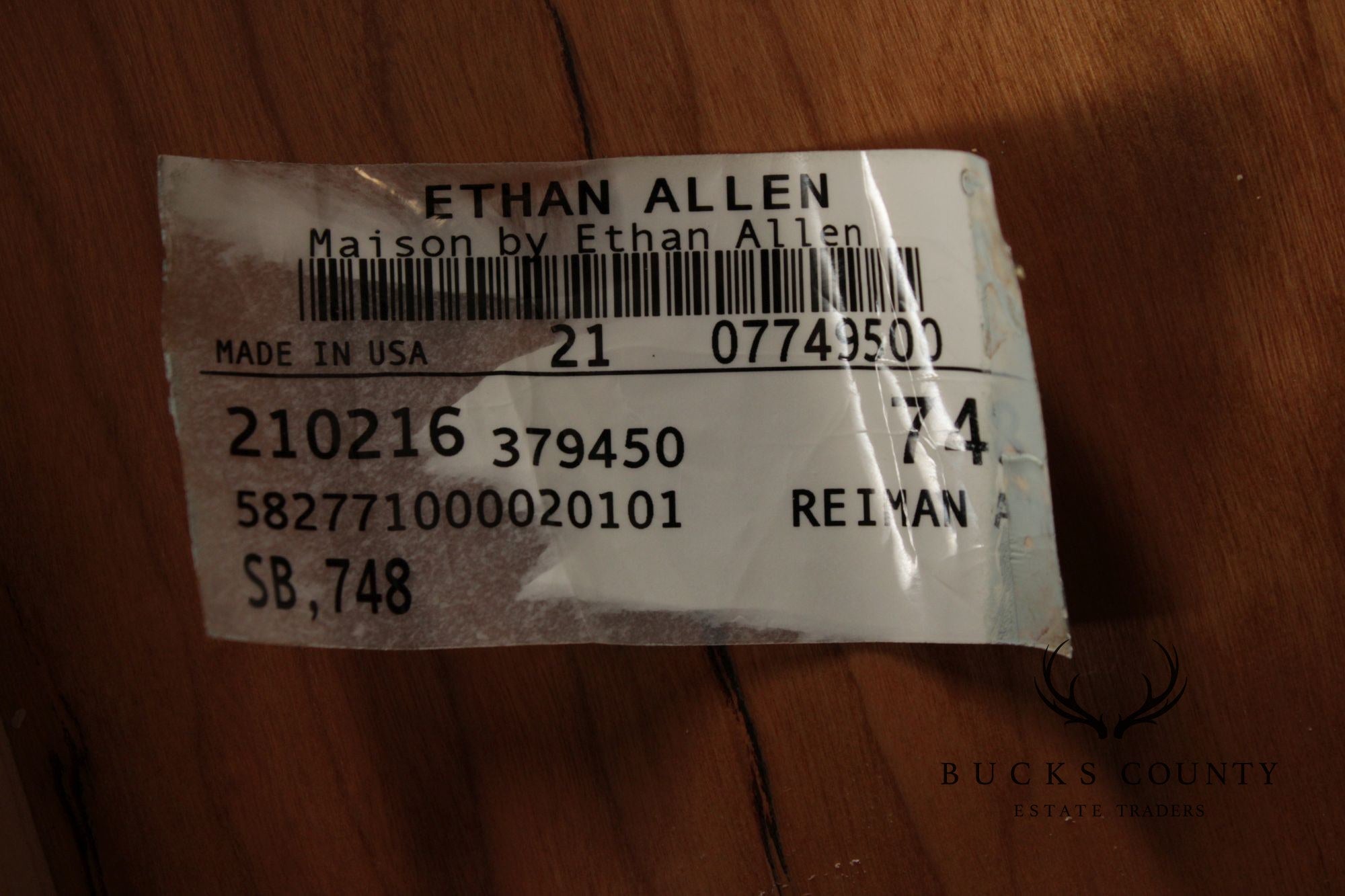 Ethan Allen 'Maison' Painted Executive Writing Desk