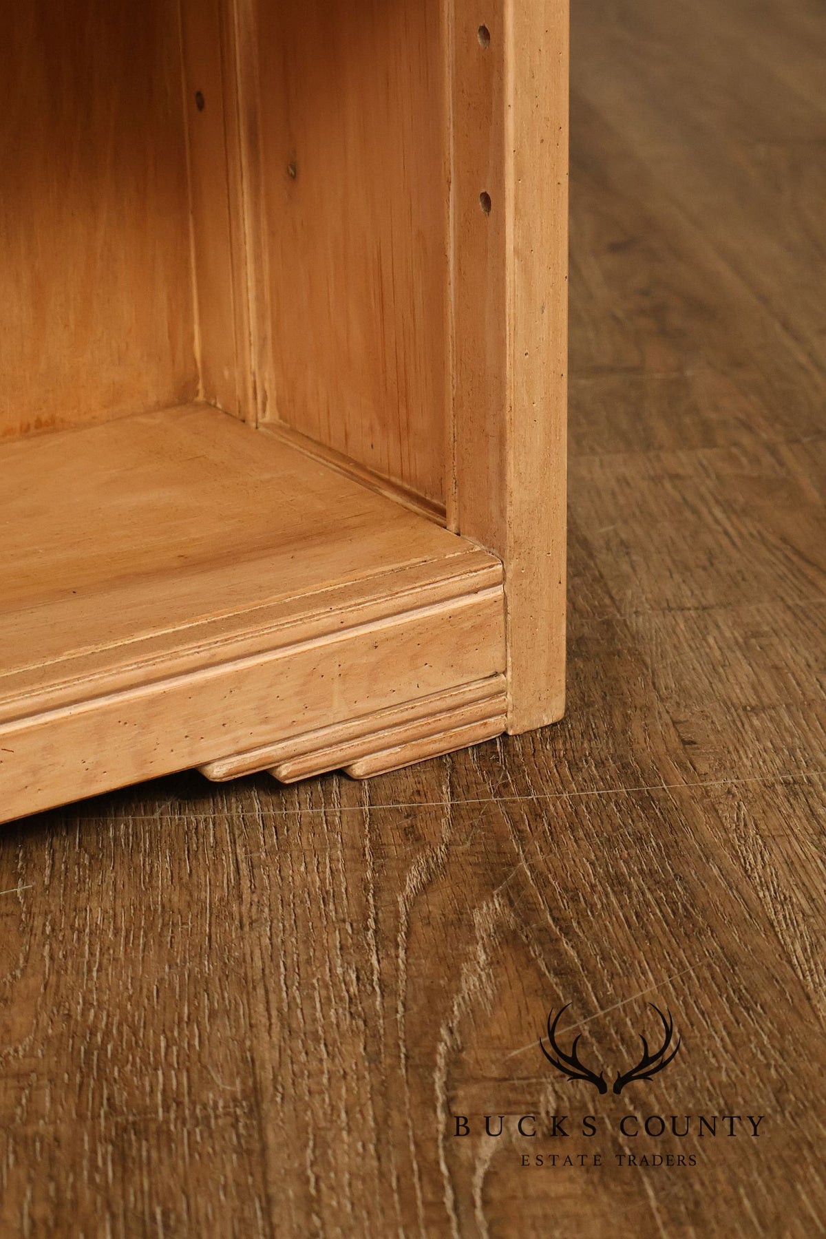 Rancho Monterey Style Oak Open Four Shelf Bookcase