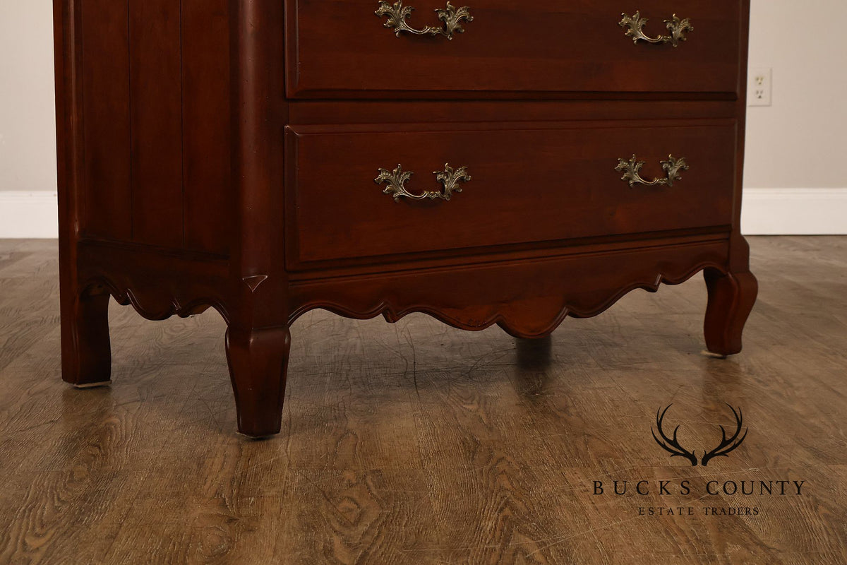 Thomasville Montrachet Collection French Provincial Cherry Tall Chest Of Drawers