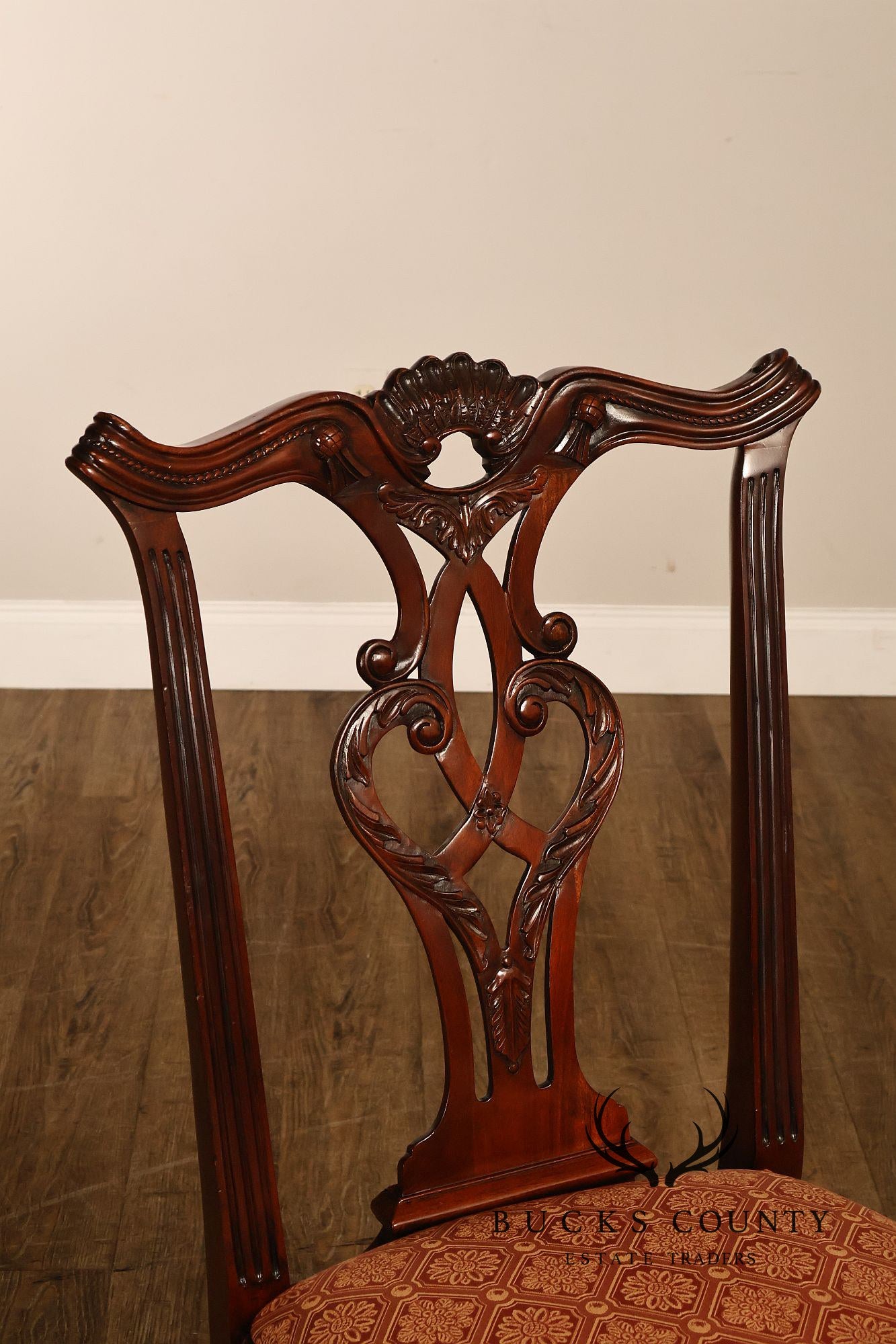 Henredon Chippendale Style Set of Six Mahogany Dining Chairs