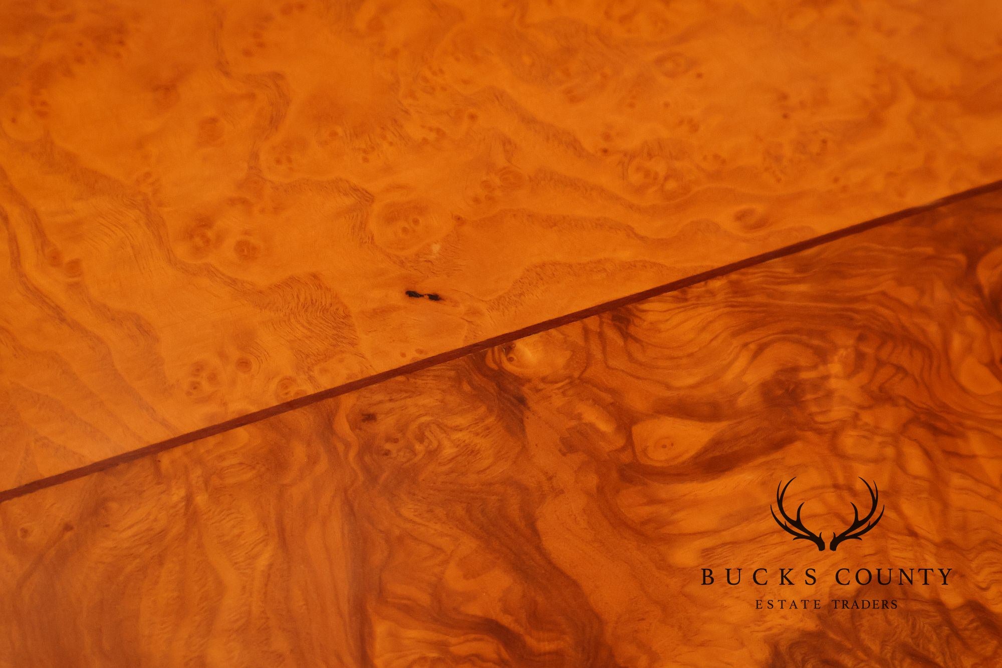 Italian Neoclassical Style Burl Wood Sideboard Credenza