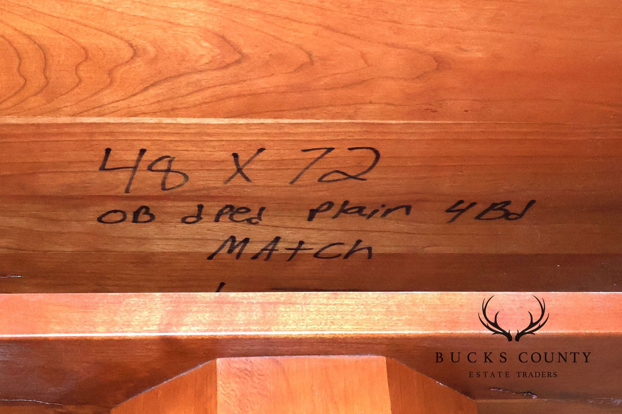 Amish Made Cherry Dining Table With Four Leaves