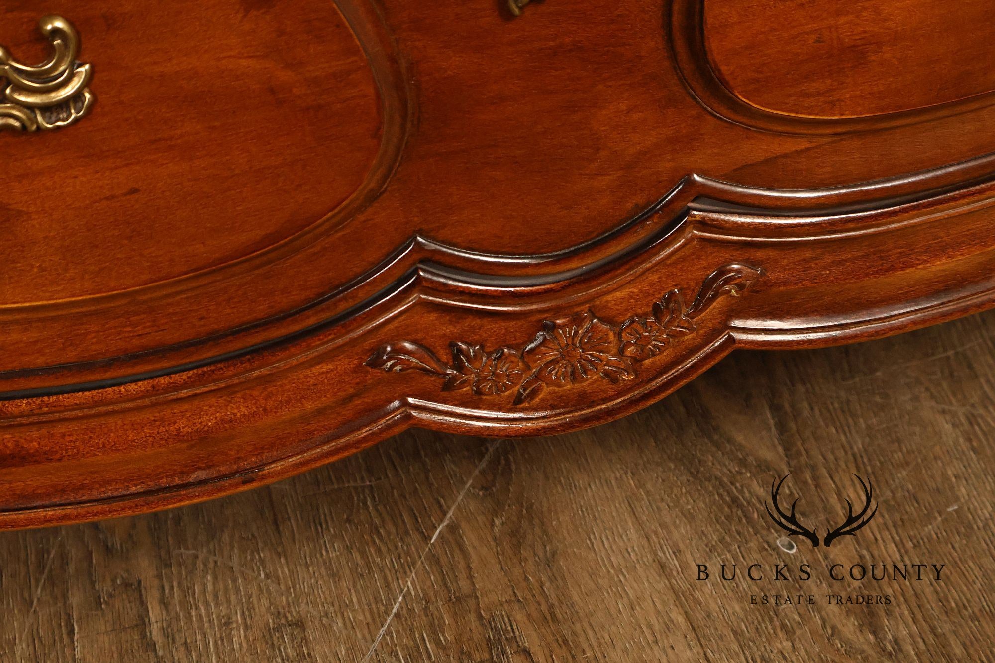 Henredon French Country Style Walnut Armoire