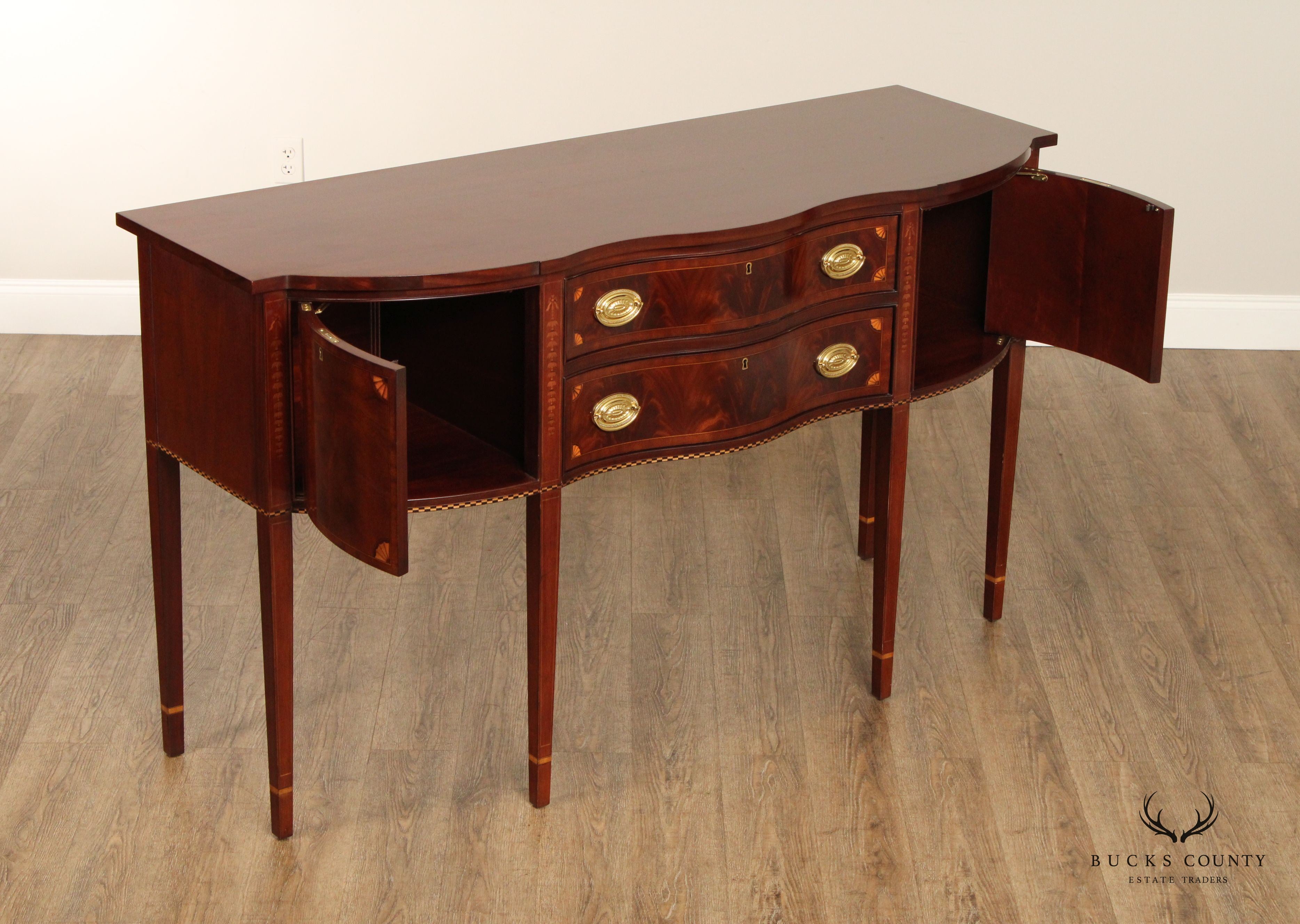 Councill Hepplewhite Style Inlaid Mahogany Sideboard