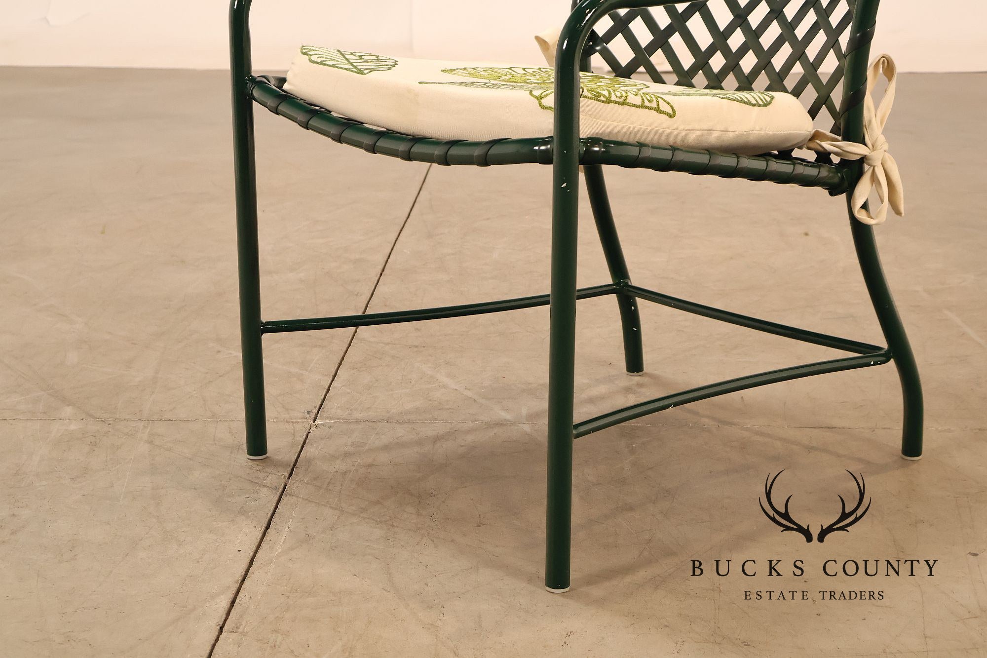 Brown Jordan Tamiami Hunter Green Patio Dining Table And 6 Chairs Set