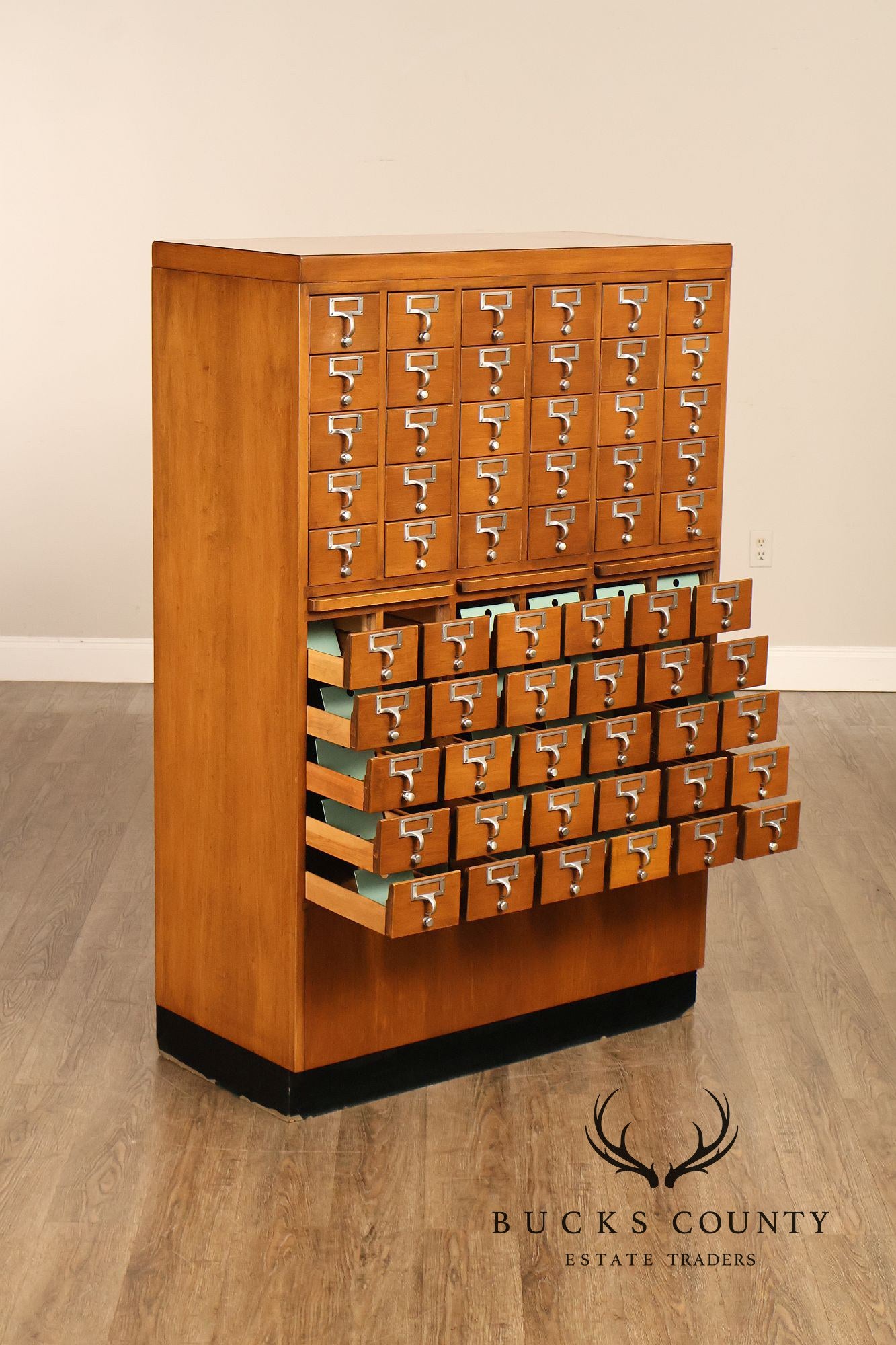 Mid Century 60-Drawer Library Card Catalog