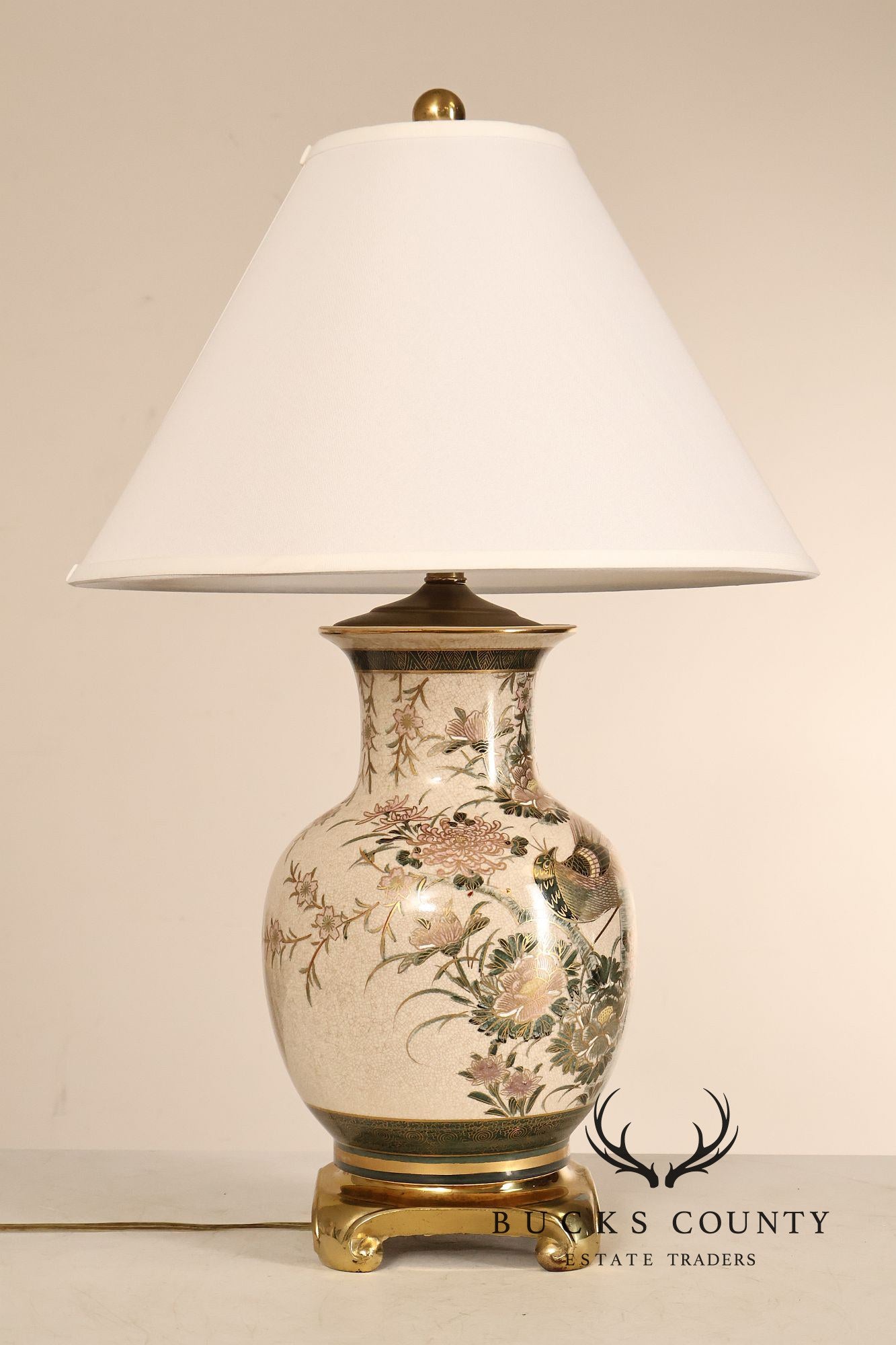 Japanese Style Porcelain Table Lamp