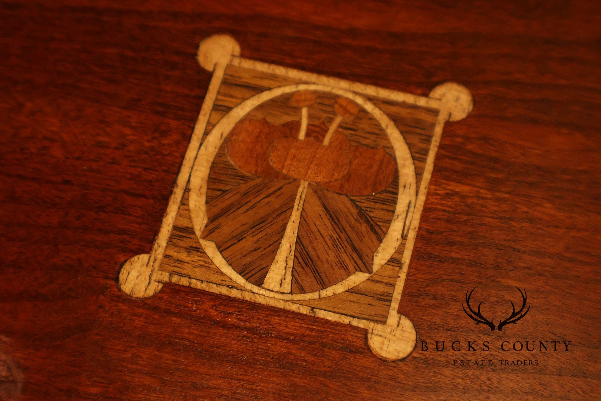 Stickley Harvey Ellis Square Cherry Storage Cocktail Table