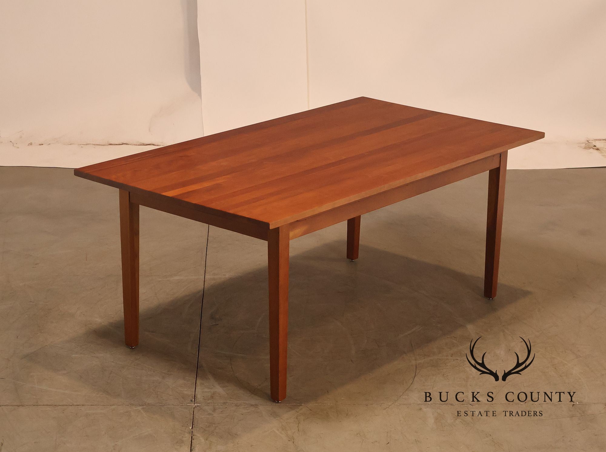 Frederick Duckloe Solid Cherry Expandable Dining Table