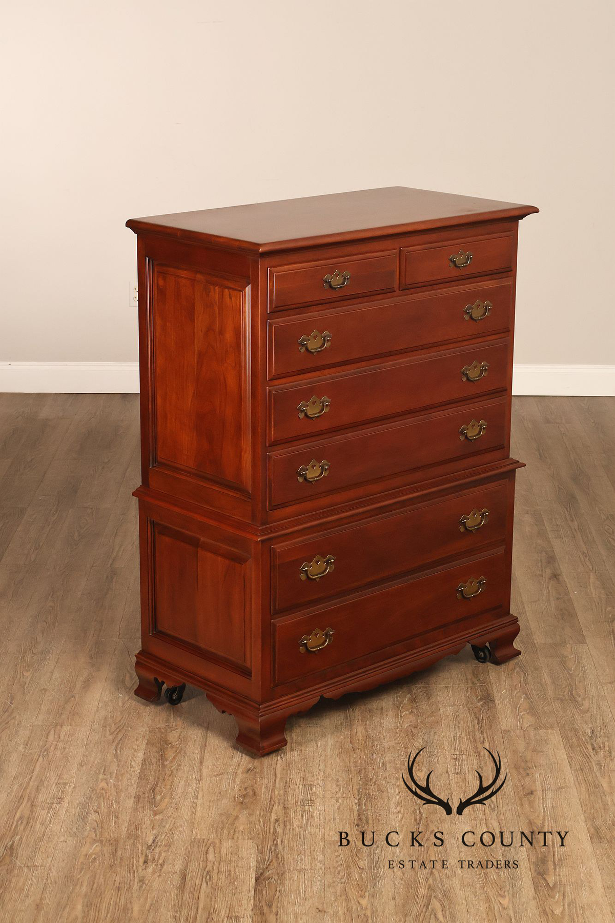 Monitor Furniture Company Vintage Solid Cherry High Chest