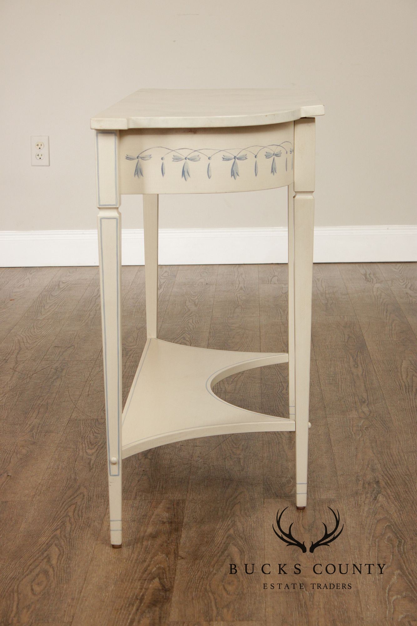 The Patterson Studio Hand Painted Blue and White Console Table