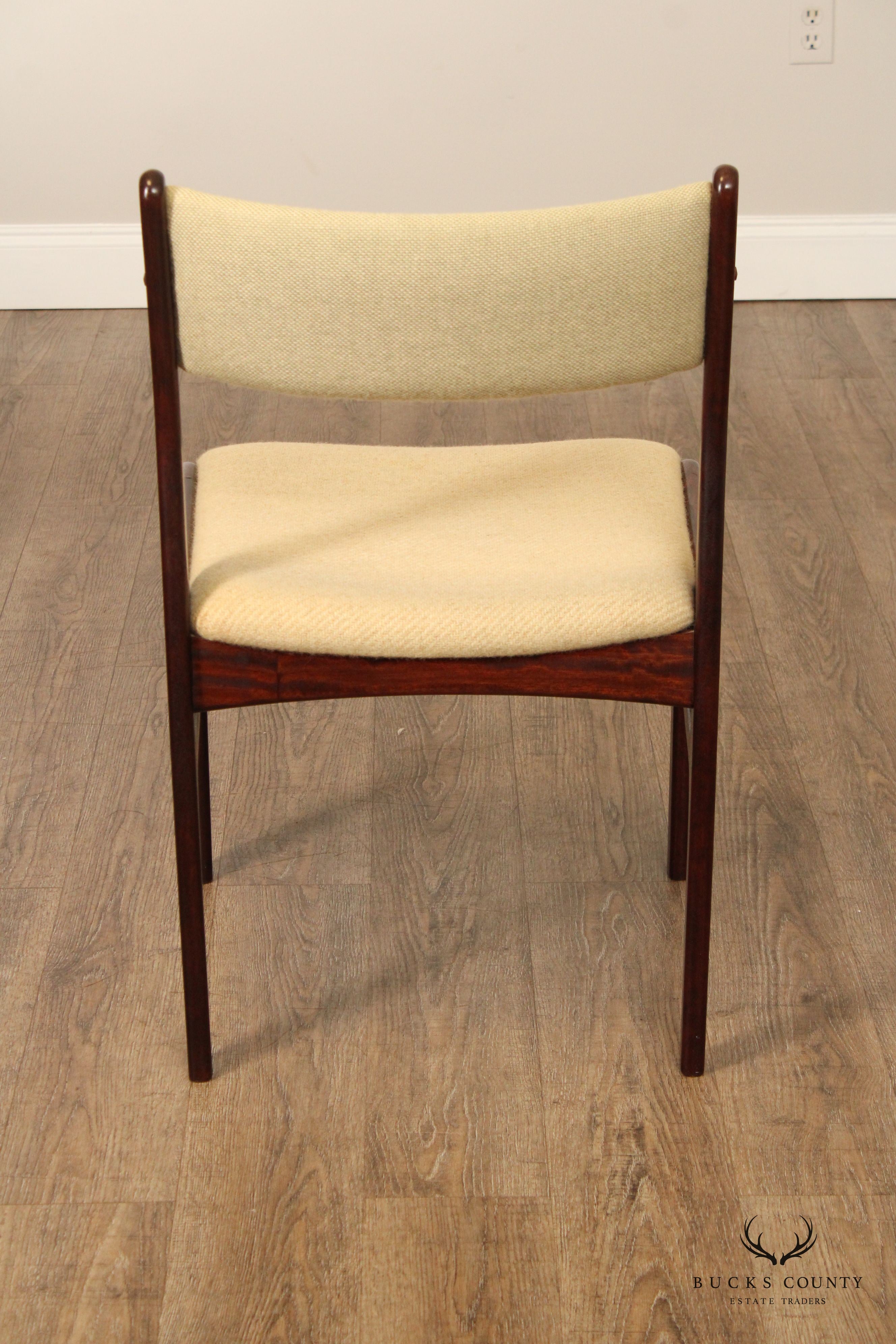 DYRLUND DANISH MODERN ROSEWOOD SIDE CHAIR