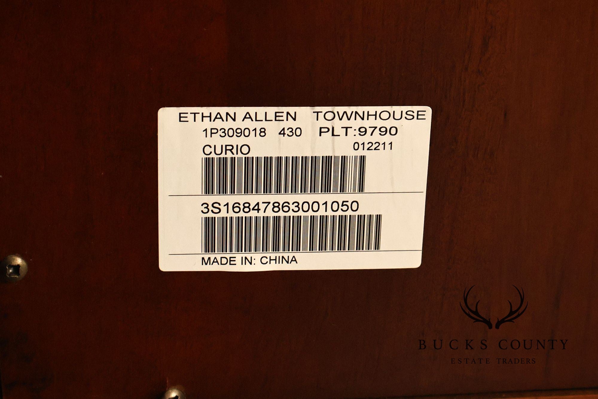 Ethan Allen 'Townhouse' Sliding Door Bookcase