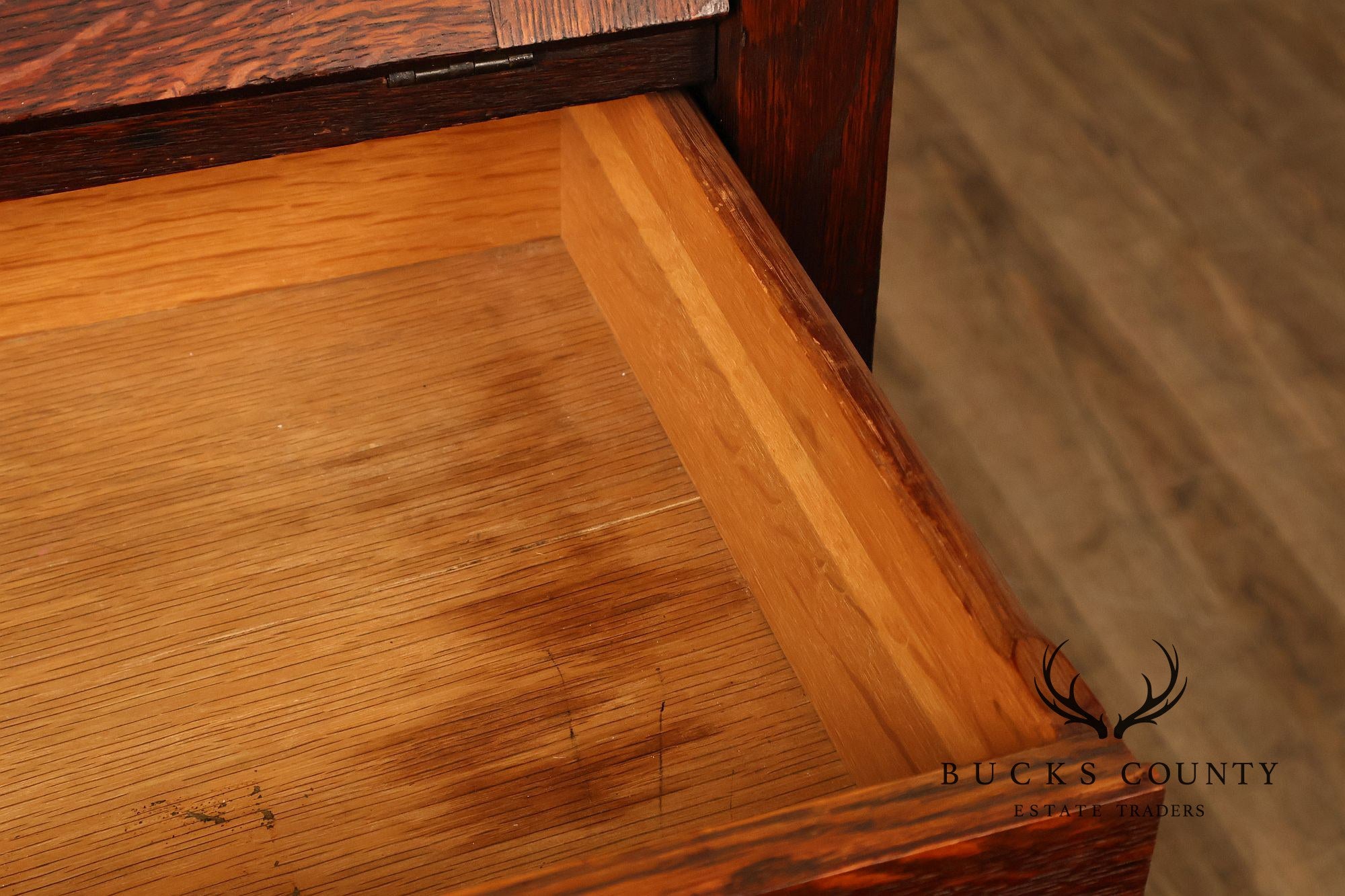 Lifetime Furniture Antique Mission Oak Drop Front Desk