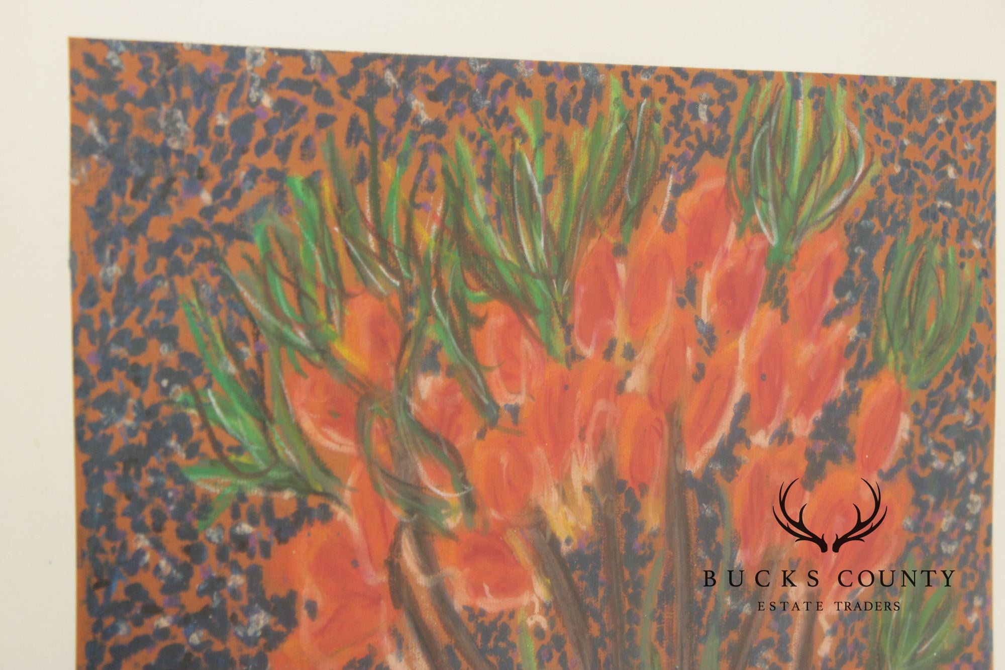Artist Signed Pastel Painting Inspired by Vincent Van Gogh