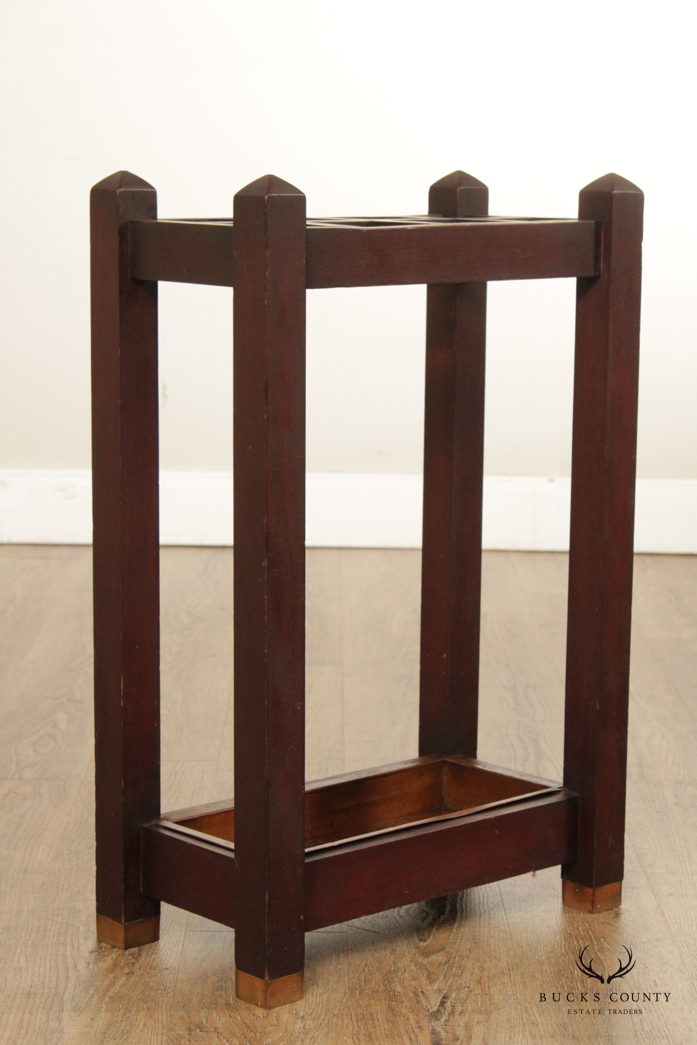 Antique Mission Style Umbrella Stand