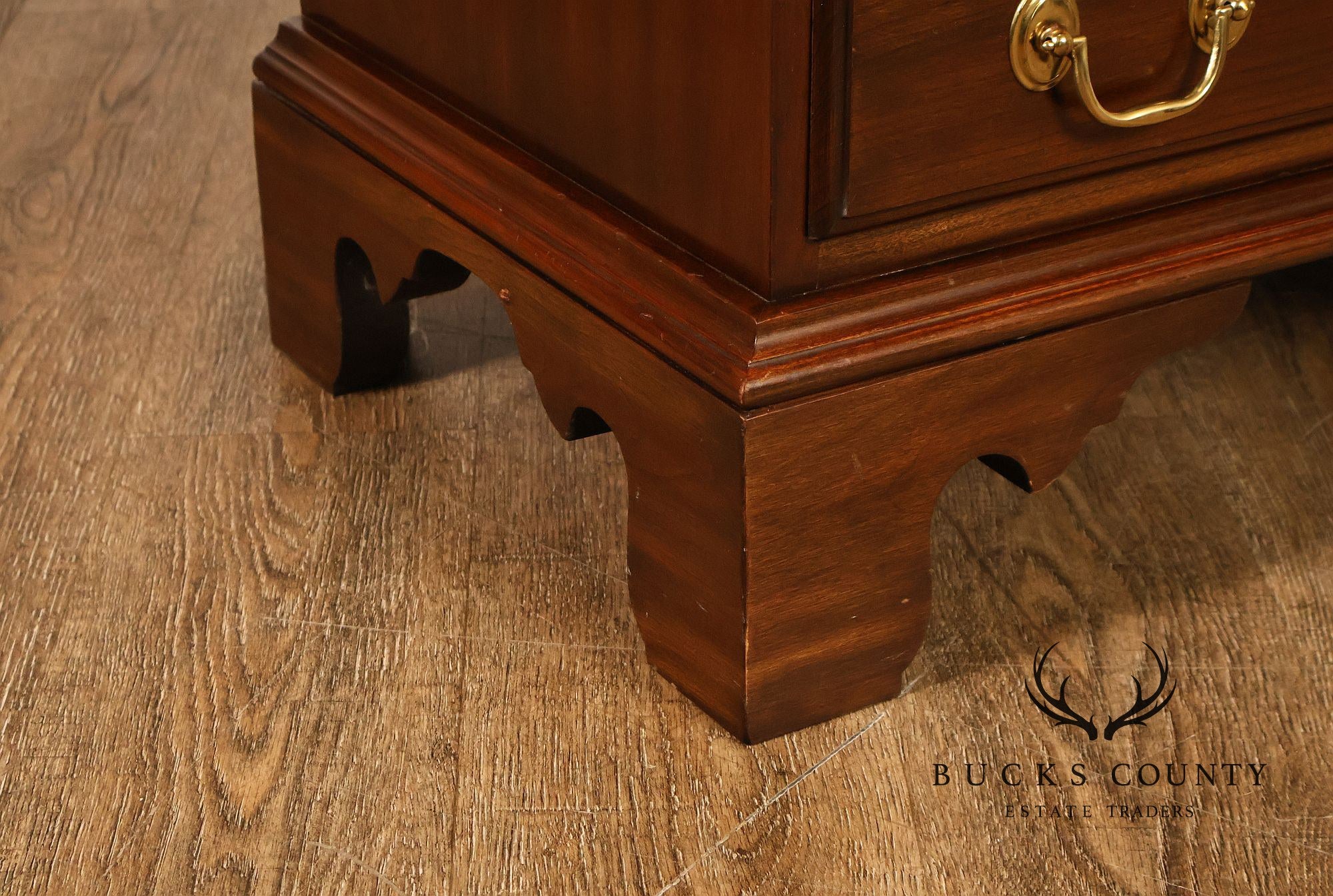 Harden Georgian Style Cherry One Drawer Nightstand With Pull-Out Tray