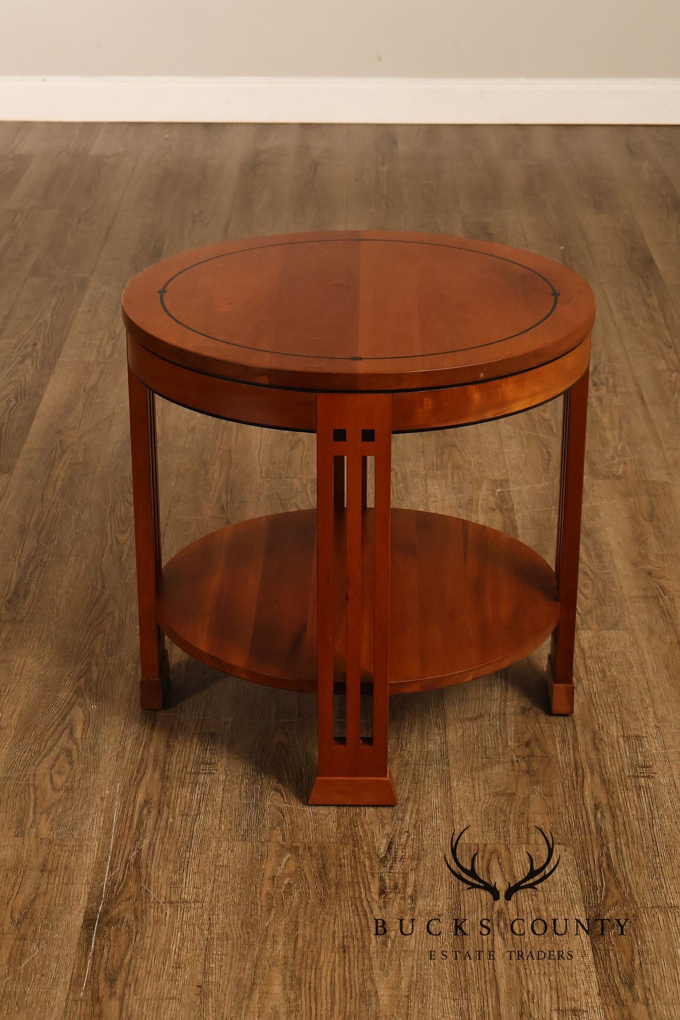 Stickley 21st Century Collection Round Cherry Lamp Table