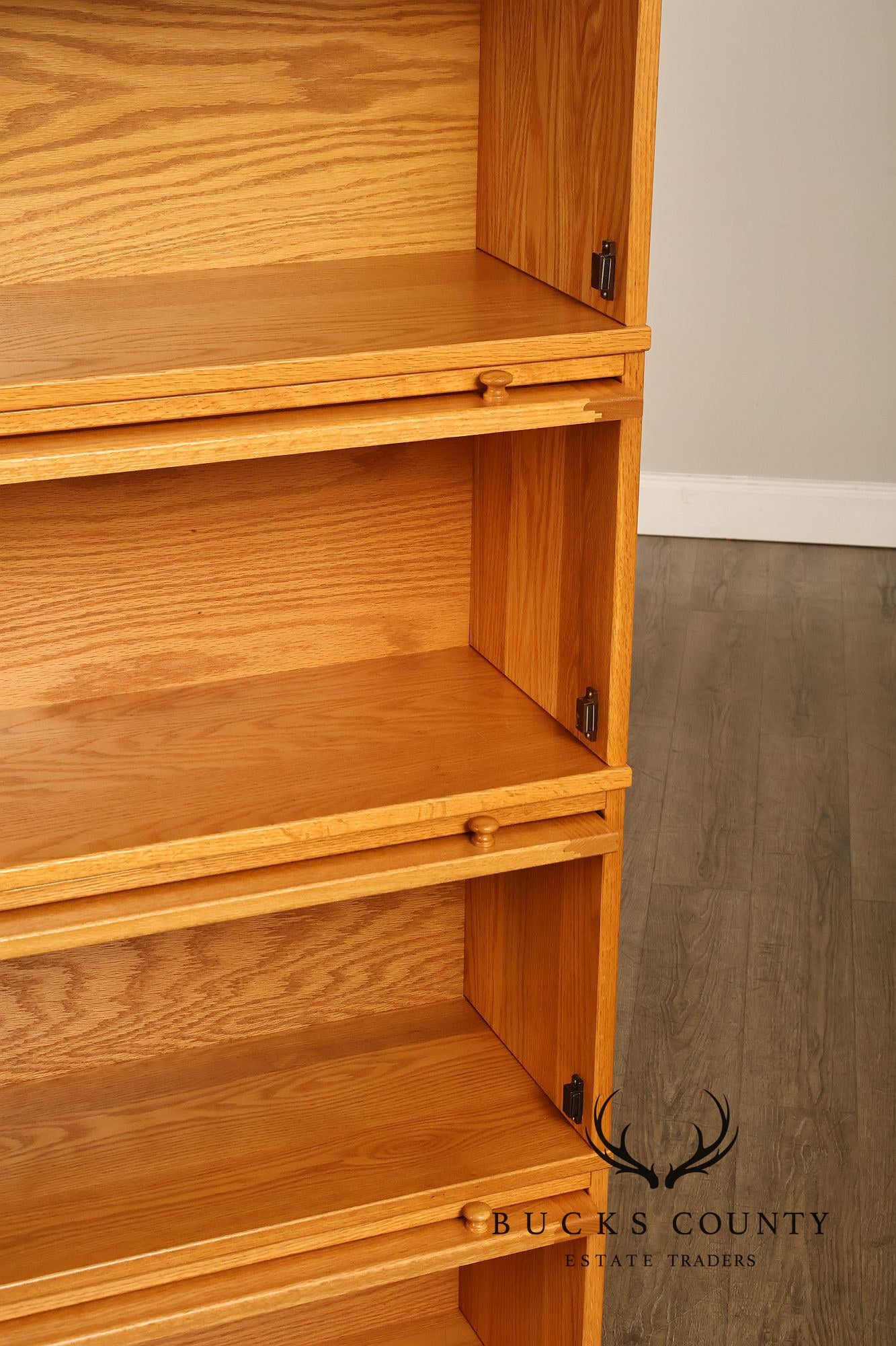 Amish Made Oak Five Stack Barrister Bookcase