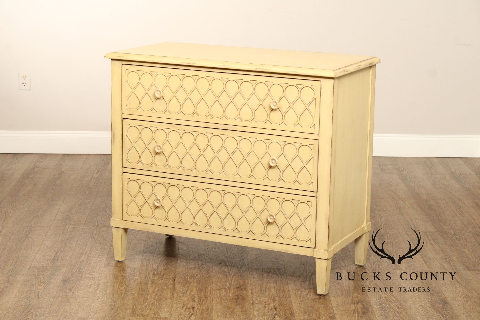 Hooker Furniture 'Melange' Pair of Latticefront Chests