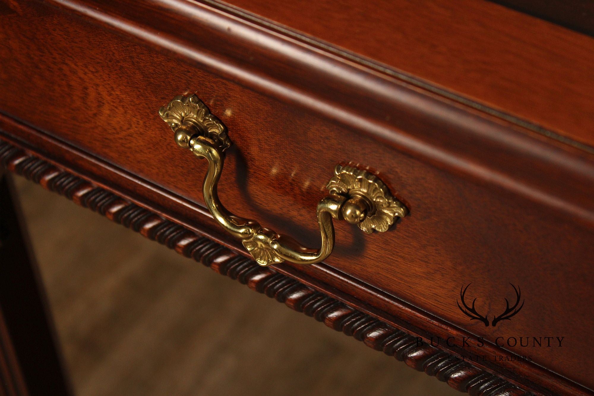 Stickley Georgian Style Banded Mahogany Writing Desk