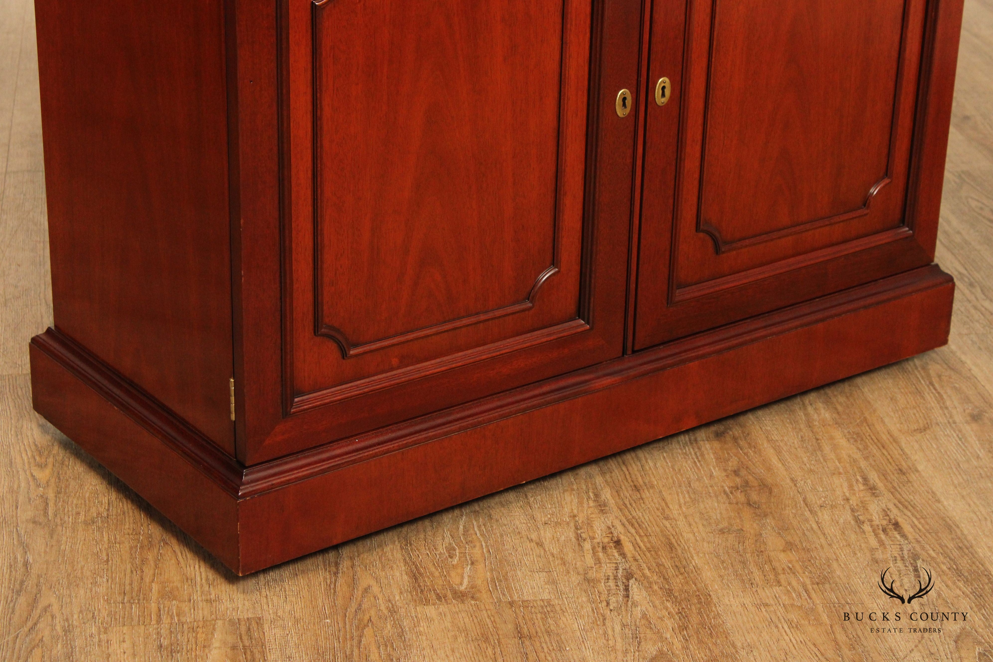 Kindel Regency Style Mahogany Flip Top Server Cabinet