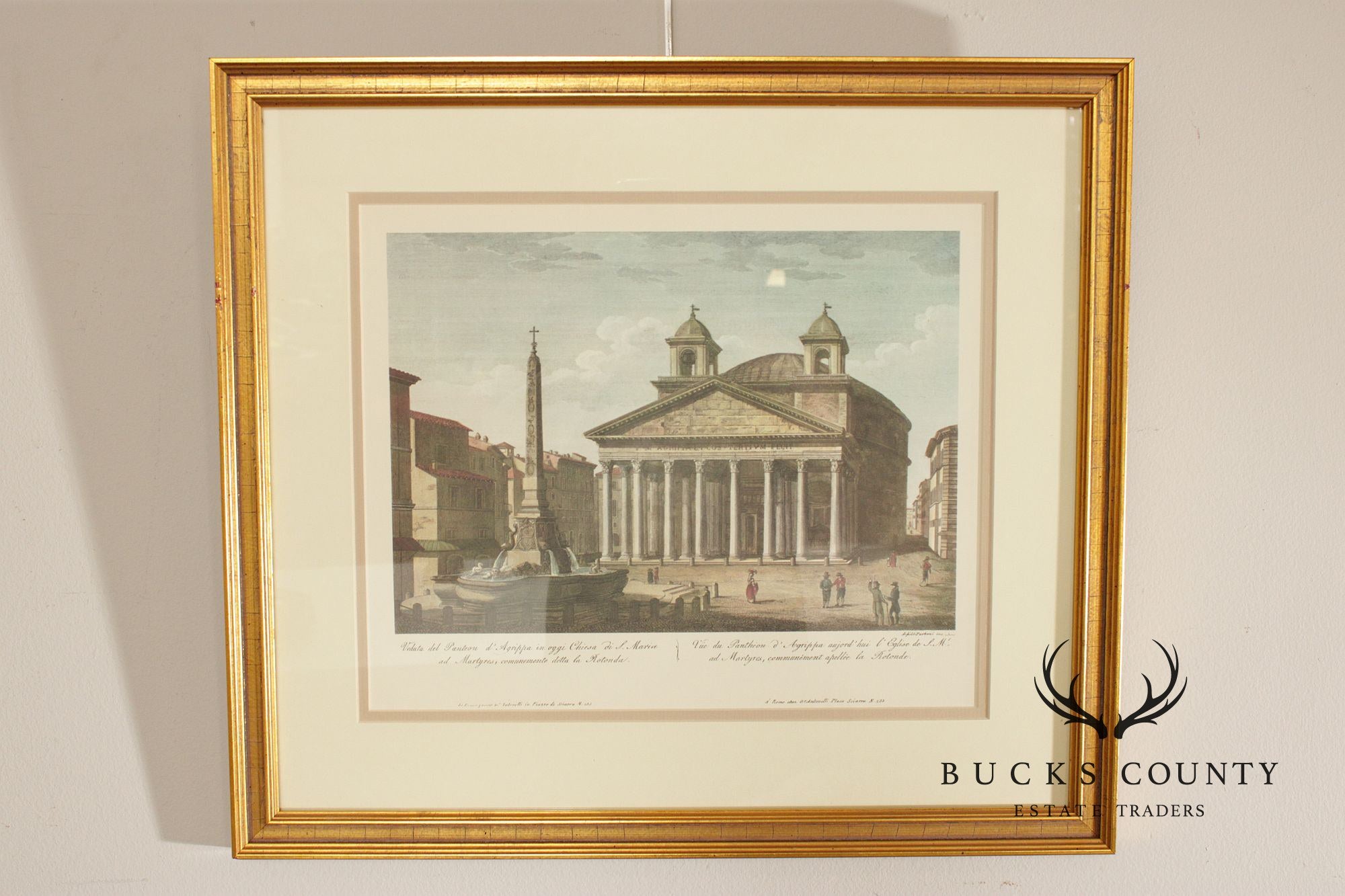 Set of Four Framed Italian Architectural Prints