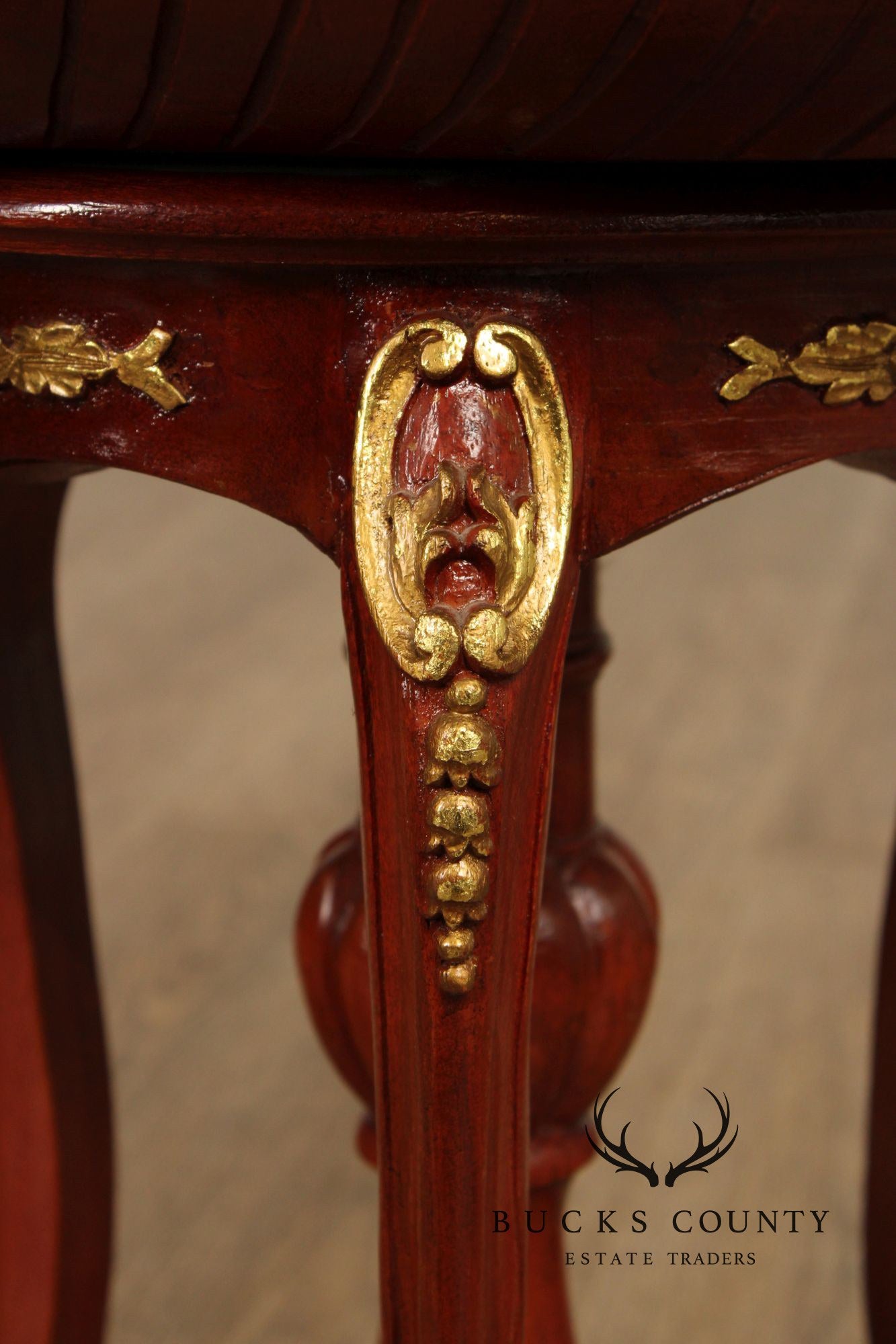 Venetian Carved and Partial Gilt Grotto Stool