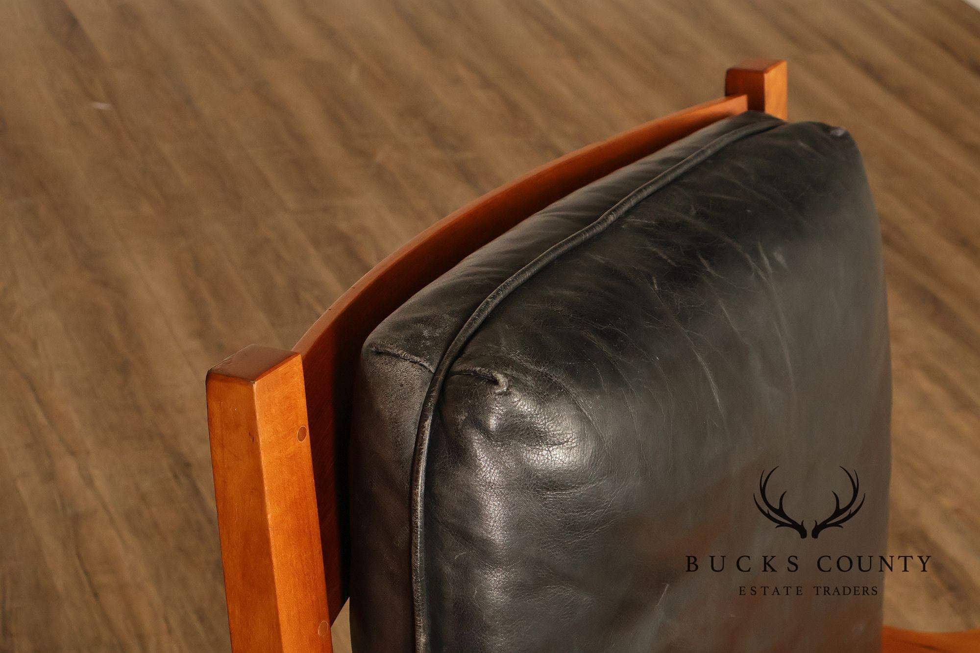 Stickley Mission Collection Cherry and Leather Rocker