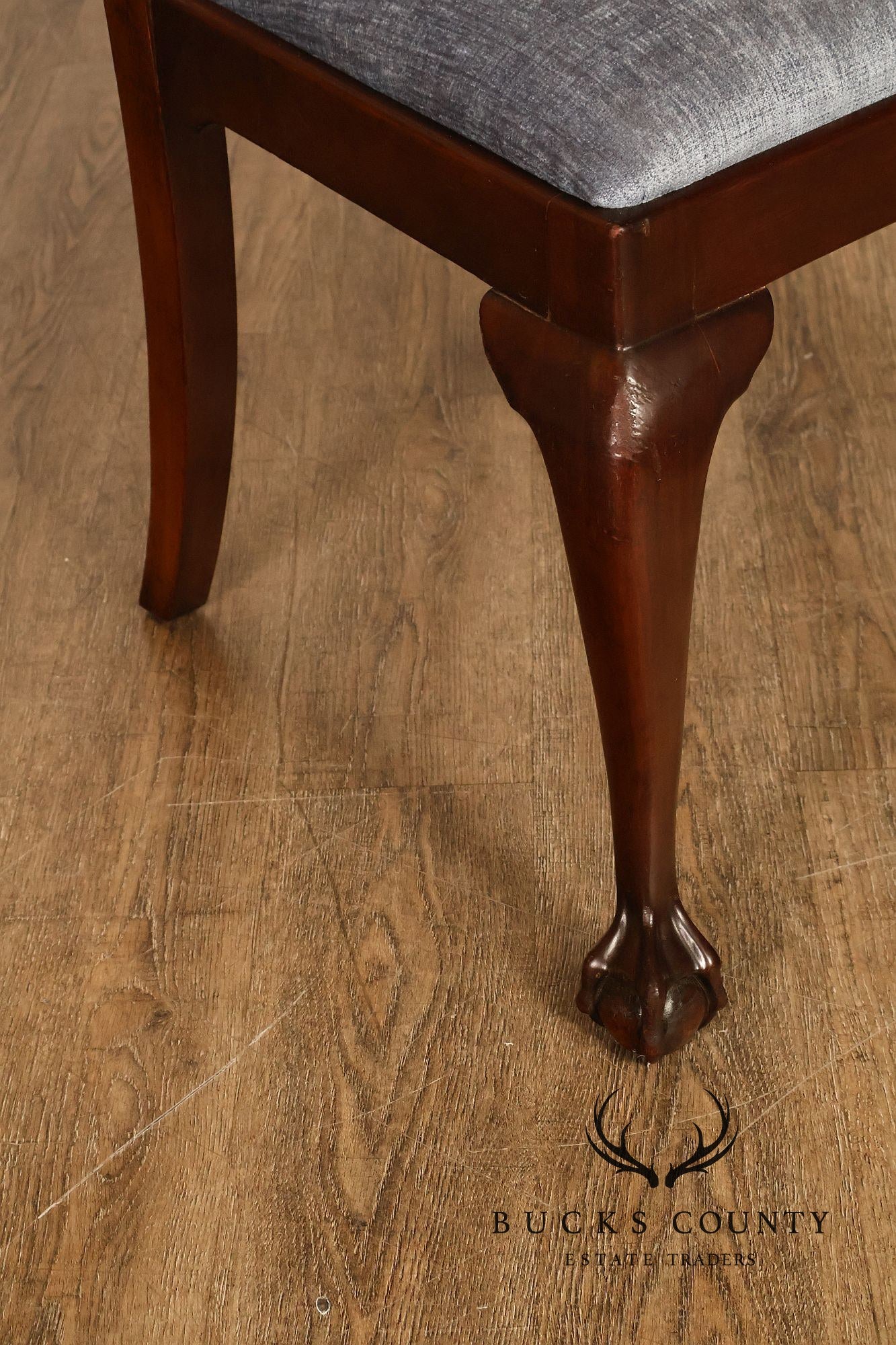 Councill Chippendale Style Vintage Set of Six Mahogany Dining Chairs