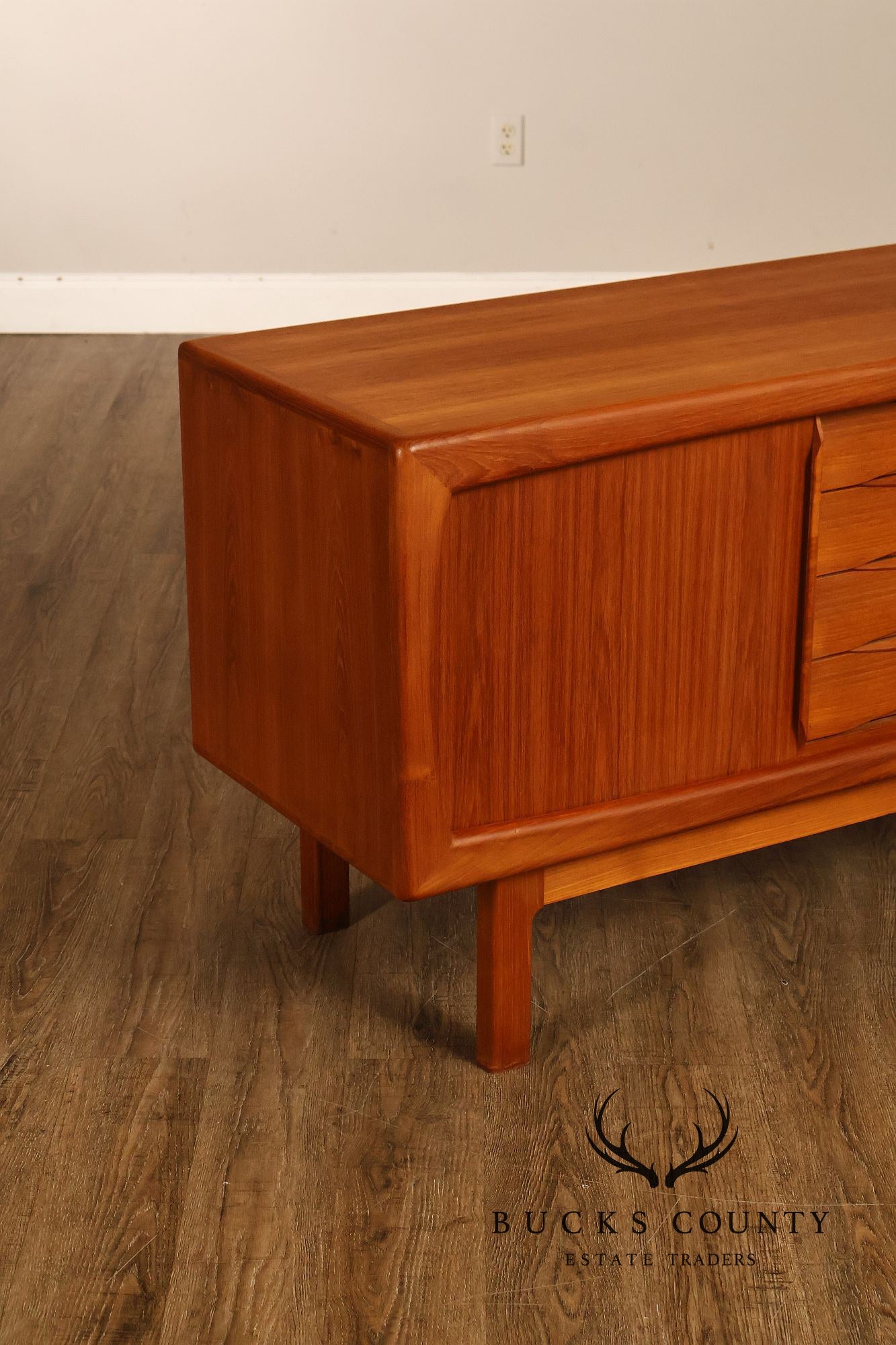 Danish Modern Teak Credenza By H.P. Hansen