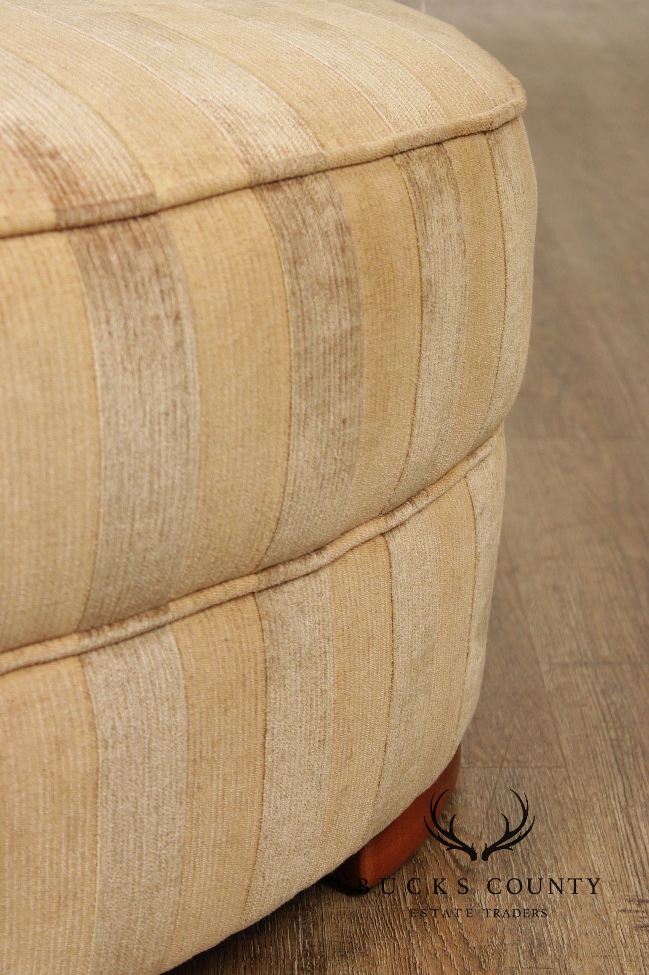 Lee Industries Striped Upholstered Ottoman