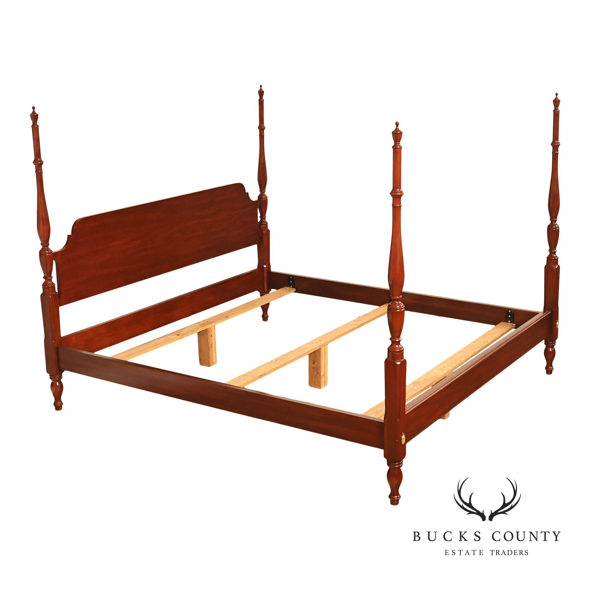 Henkel Harris Solid Cherry King Four Poster Bed