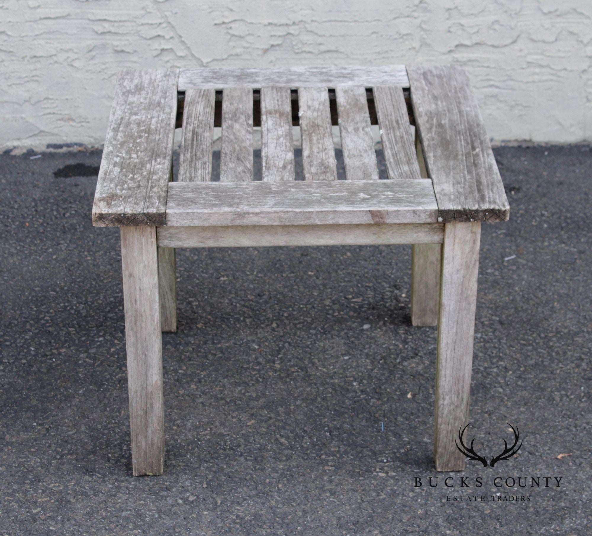 Smith & Hawken Teak Patio End Table