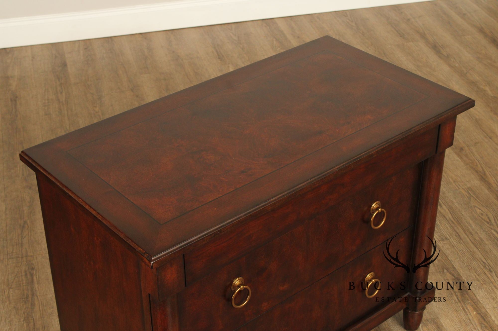 Bernhardt Empire Style Burlwood Chest of Drawers