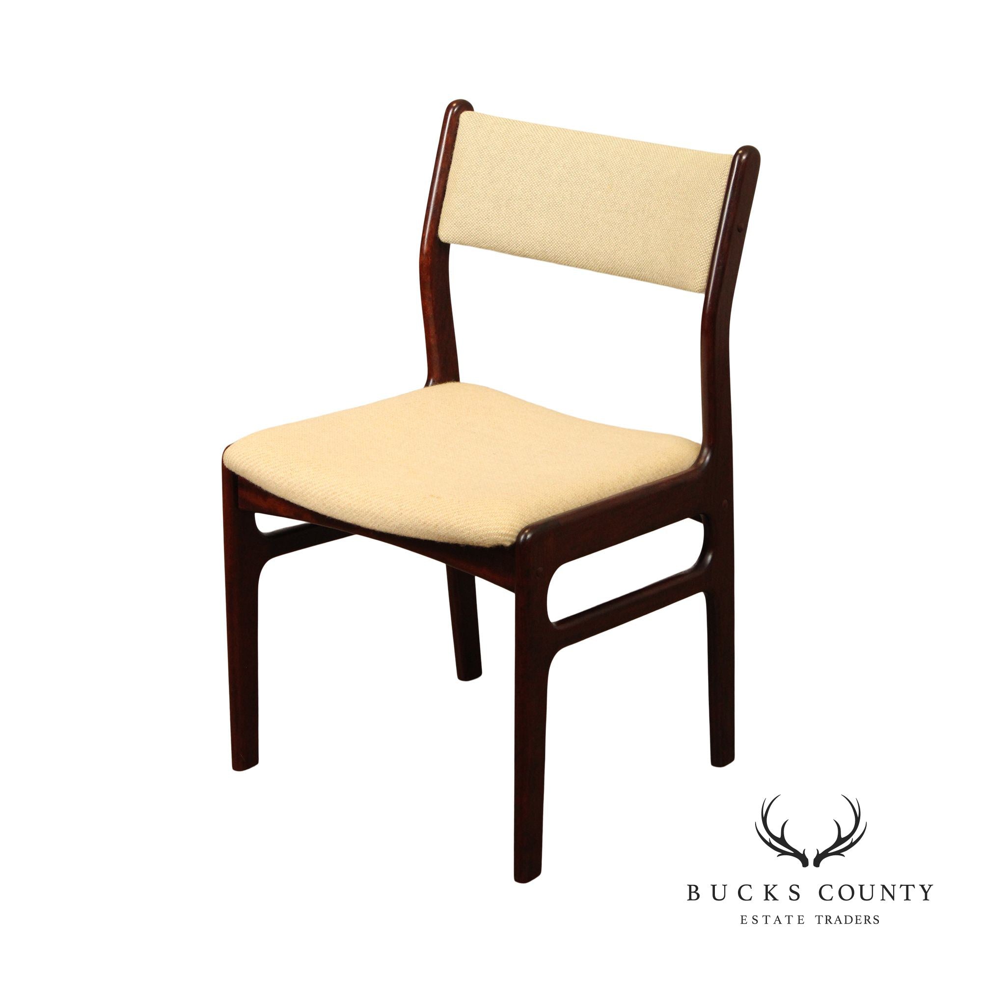 DYRLUND DANISH MODERN ROSEWOOD SIDE CHAIR