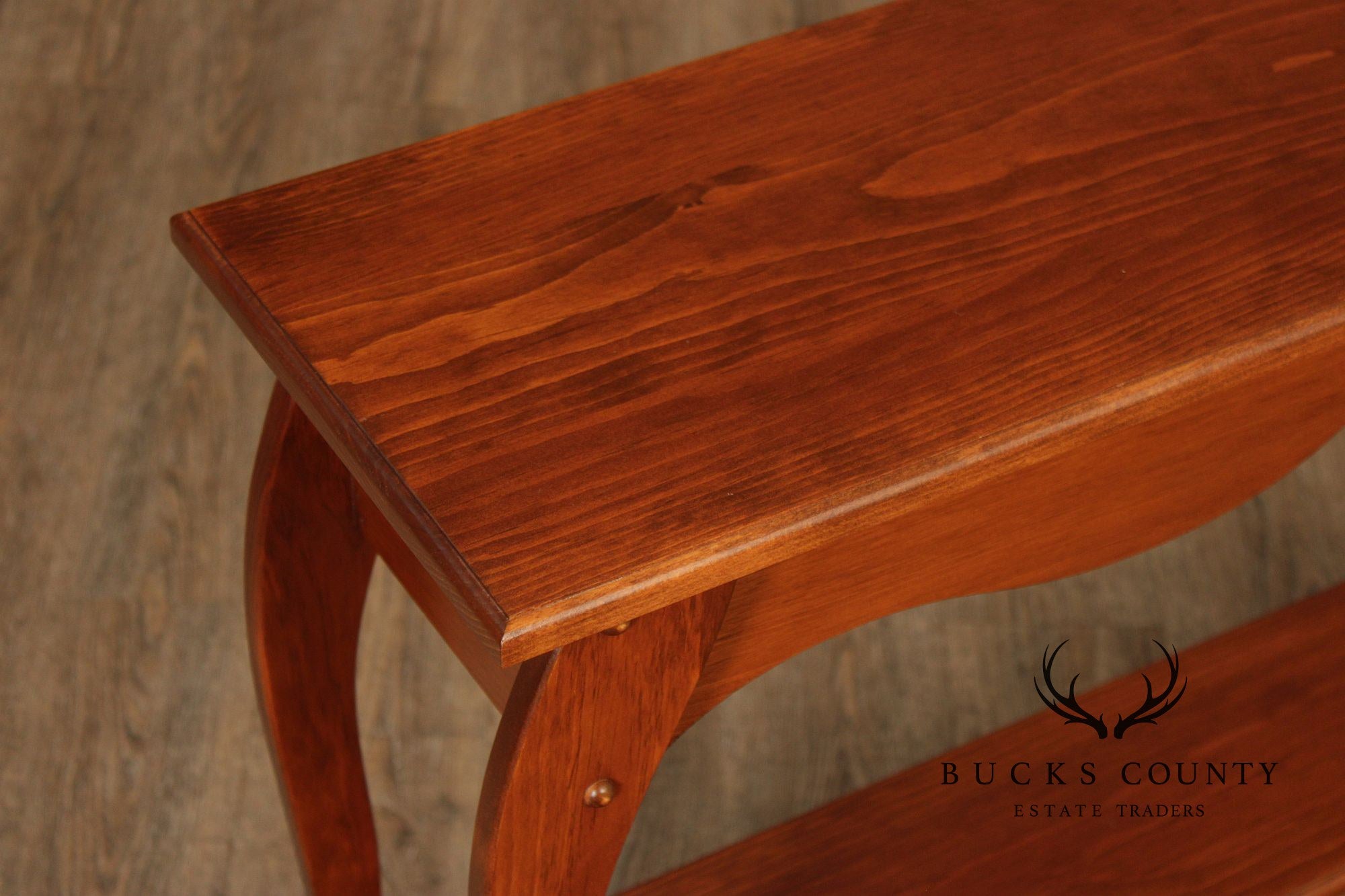 Farmhouse Style Narrow Two-Tier Console Table