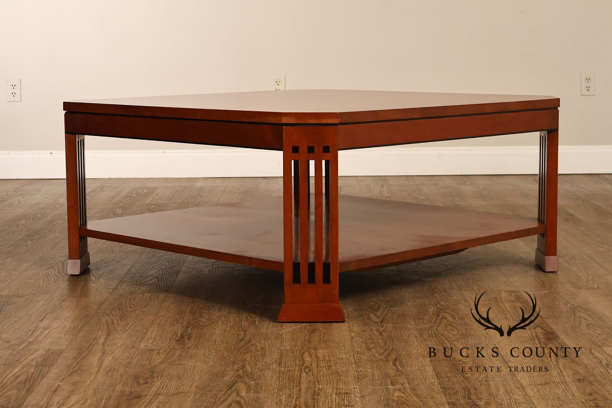 Stickley 21st Century Collection Large Square Cherry Coffee Table