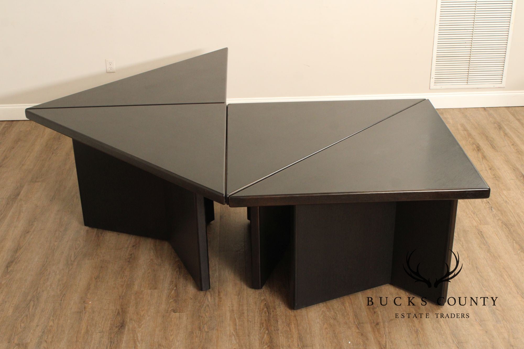 After Frank Lloyd Wright Custom Quality Modern Modular Dining Table