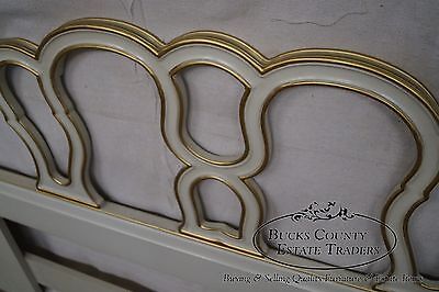Drexel Vintage French Louis XV Style Painted King Size Headboard