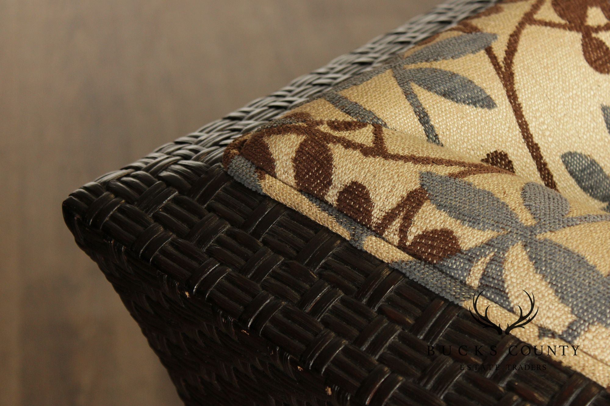 Orlando Diaz-Azcuy For McGuire Cambay Woven Wicker4 Part Sectional Sofa