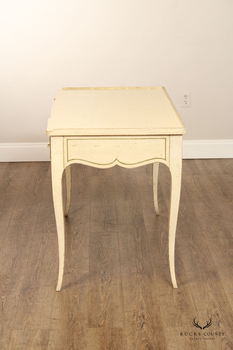 Baker Milling Road French Country Style Vintage Distressed Painted Writing Desk