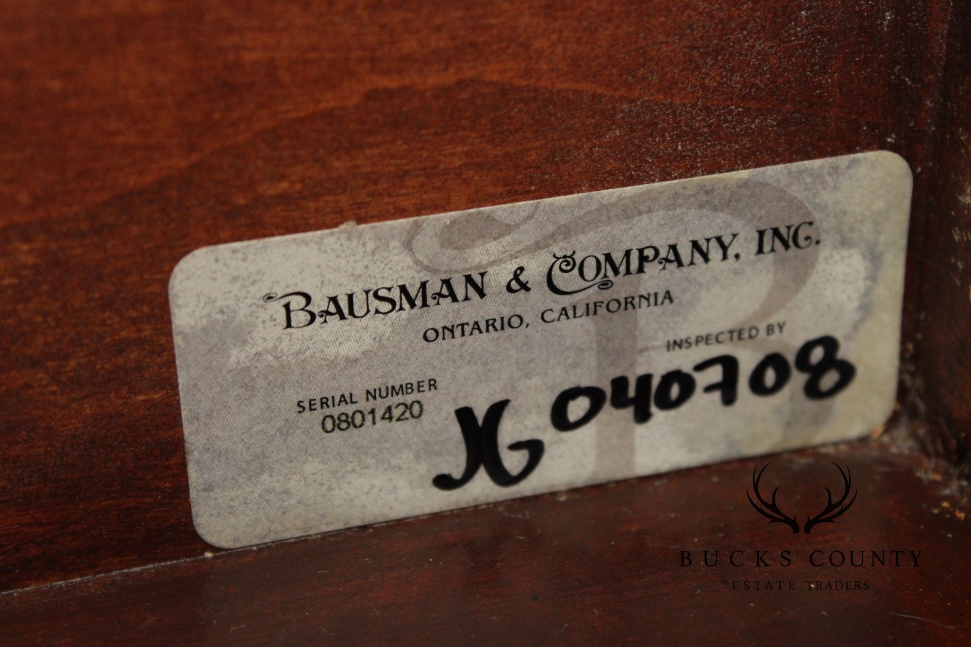 Bausman & Co. Glass Top Storage Coffee Table