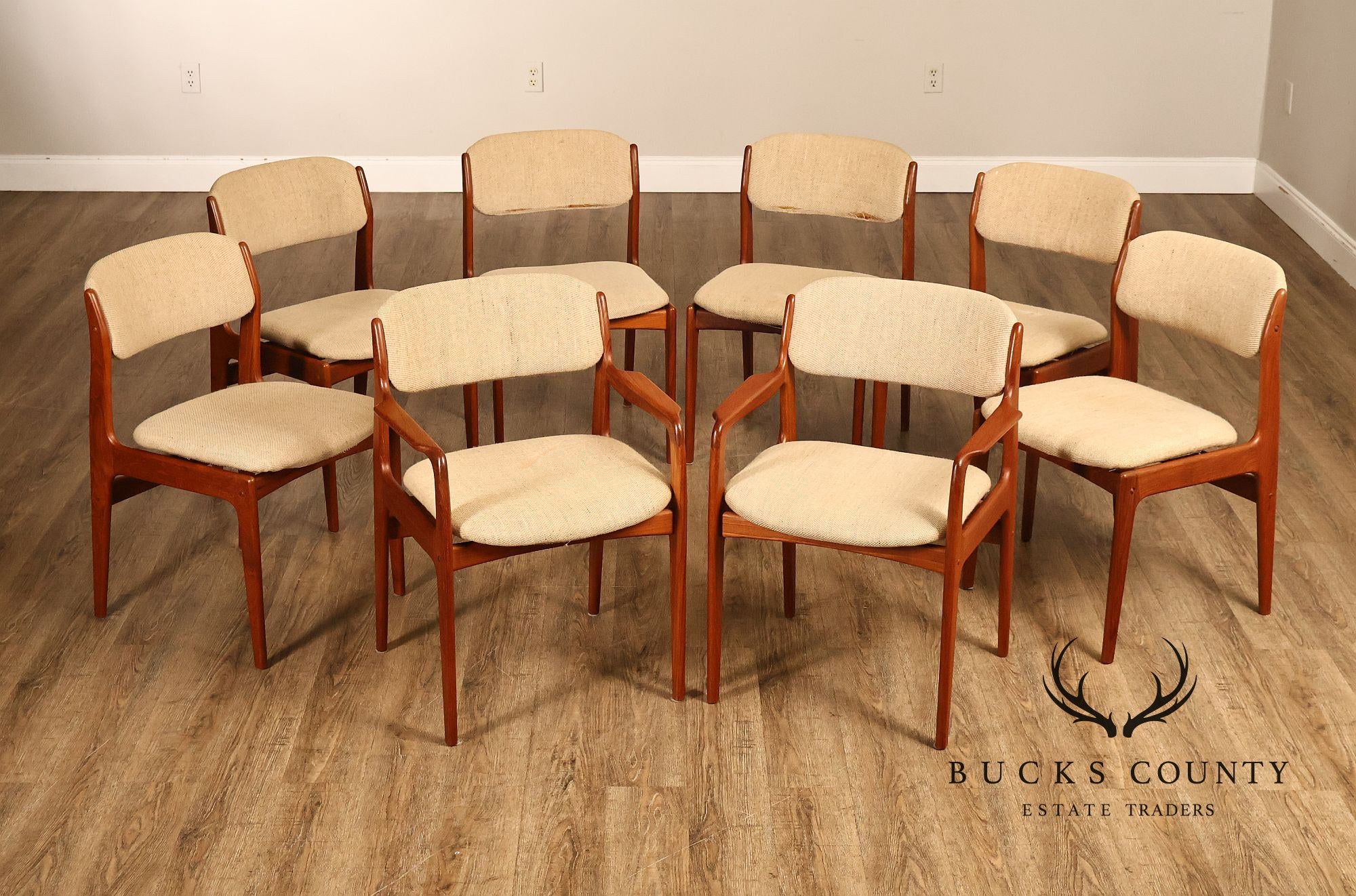 Benny Lindén Design Set Of 8 Teak Dining Chairs